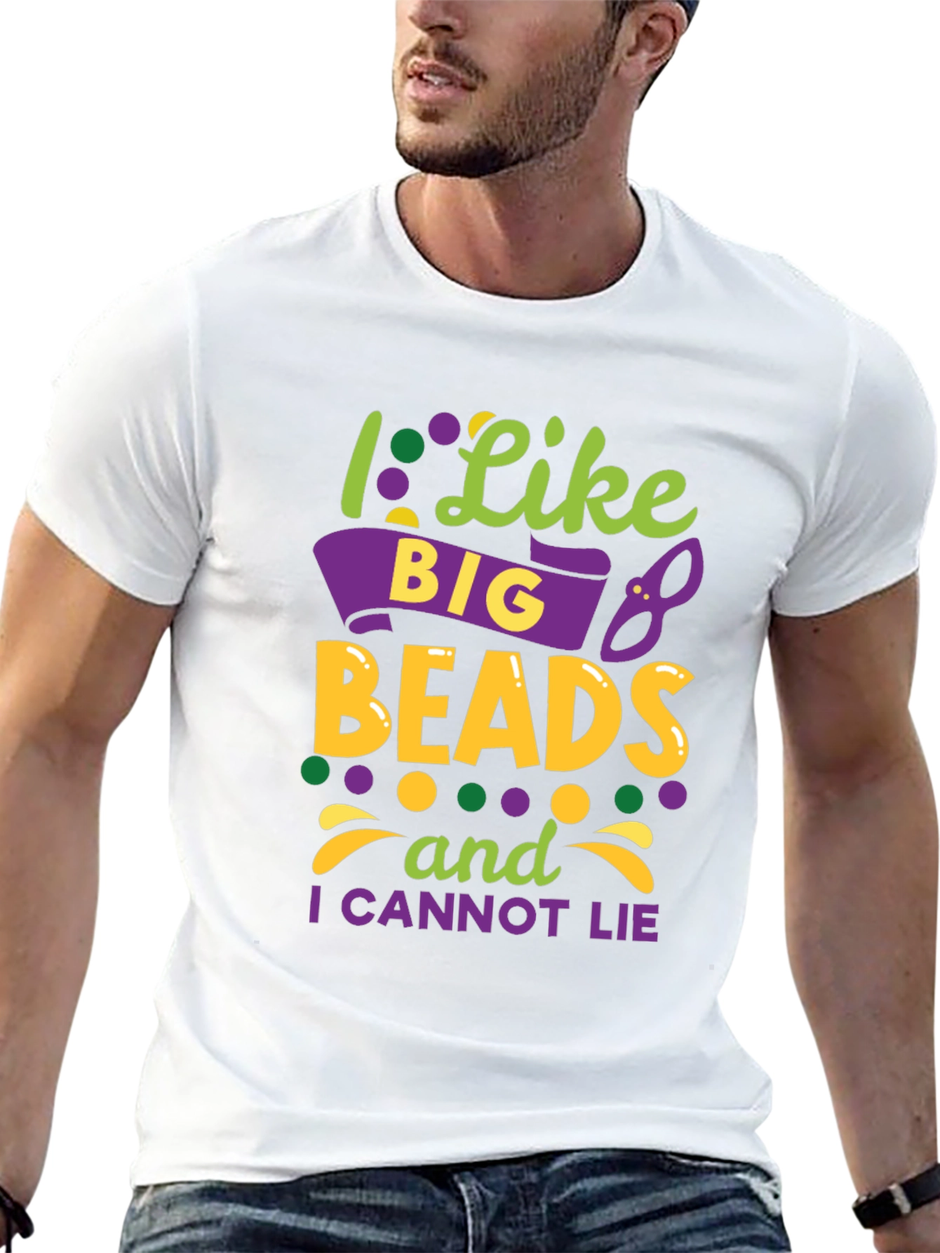 I Like Big Beads Mardi Gras T-Shirt