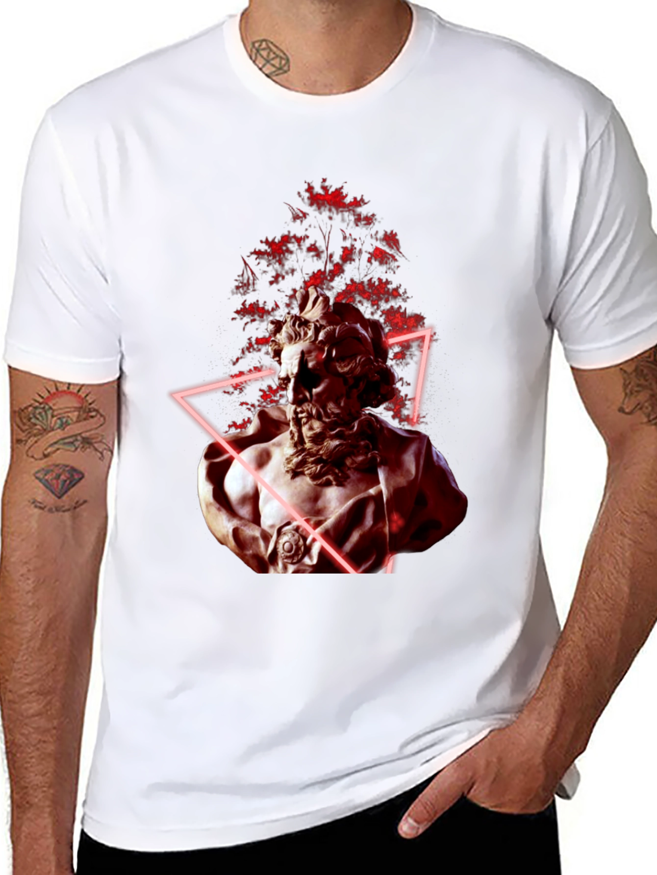 Statue Graphic Tee - Mens Black T-Shirt