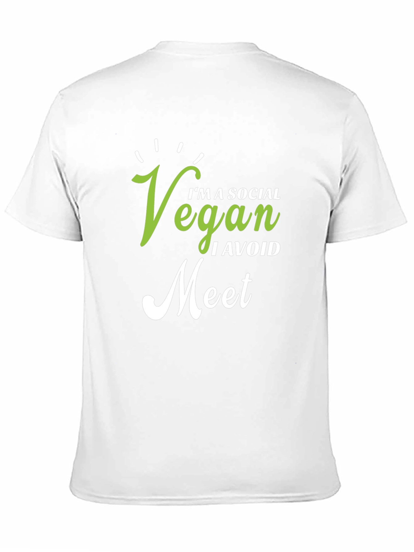 Vegan Social T-Shirt - Avoid Meat