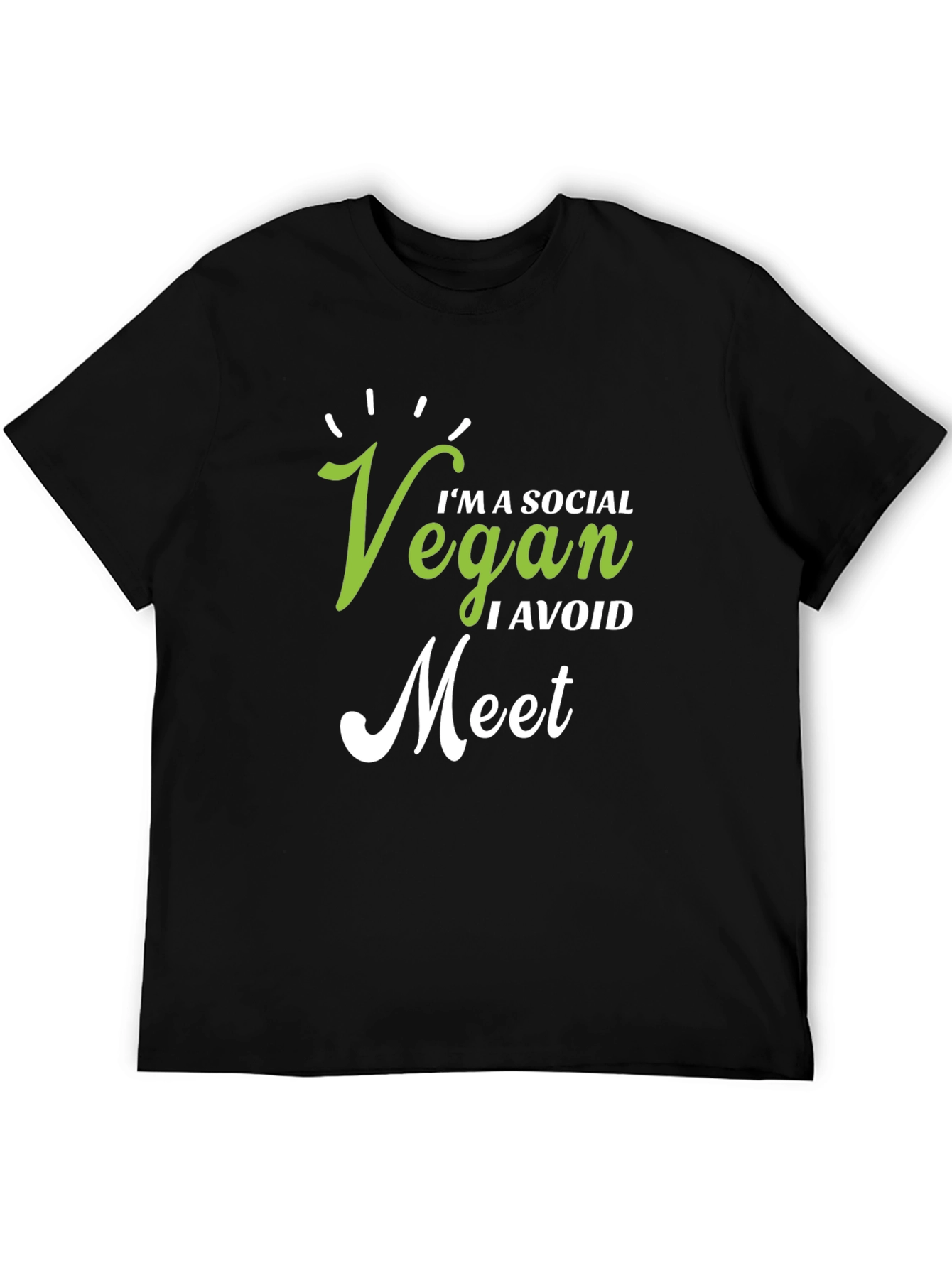 Vegan Social T-Shirt - Avoid Meat