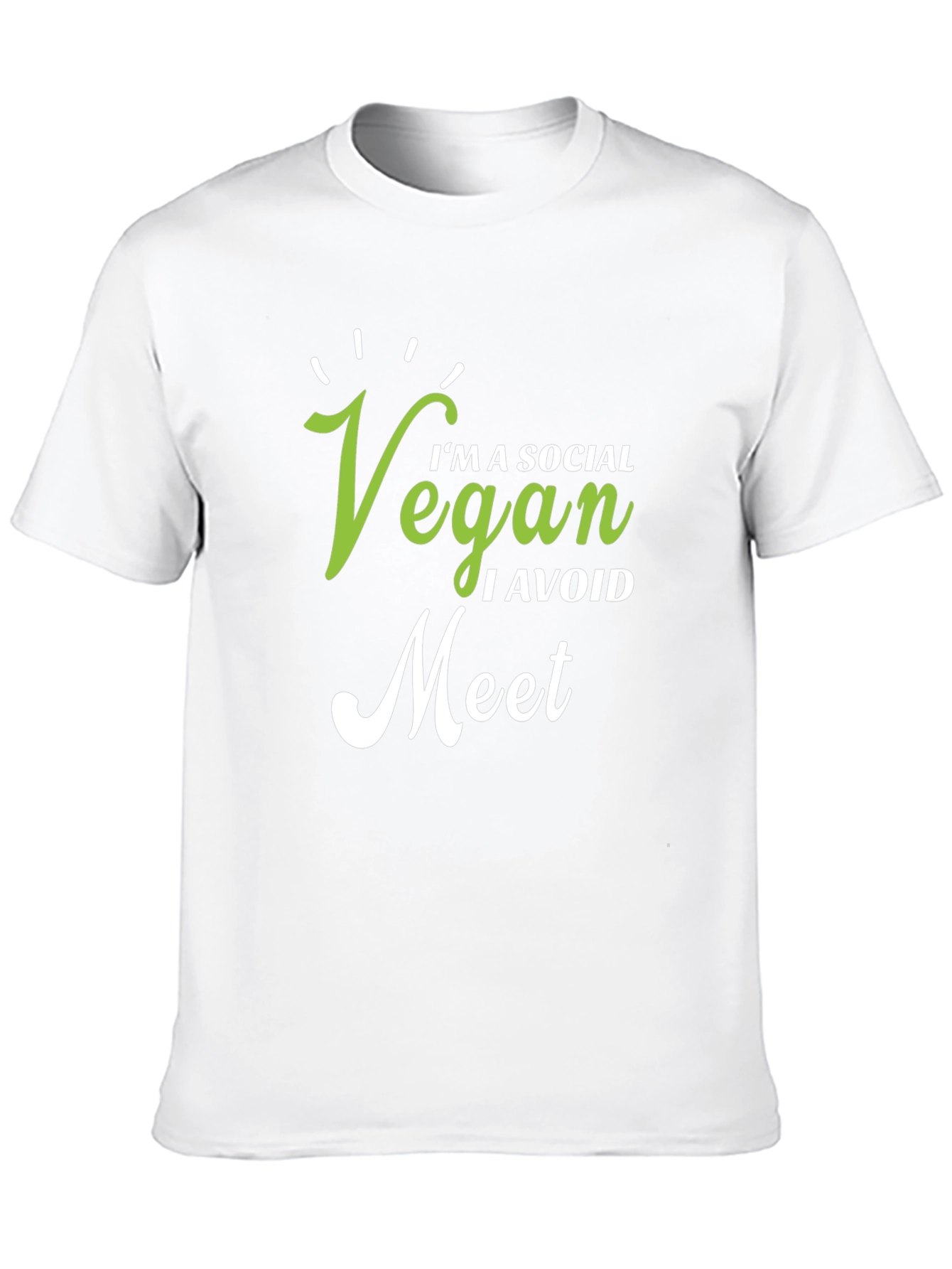 Vegan Social T-Shirt - Avoid Meat
