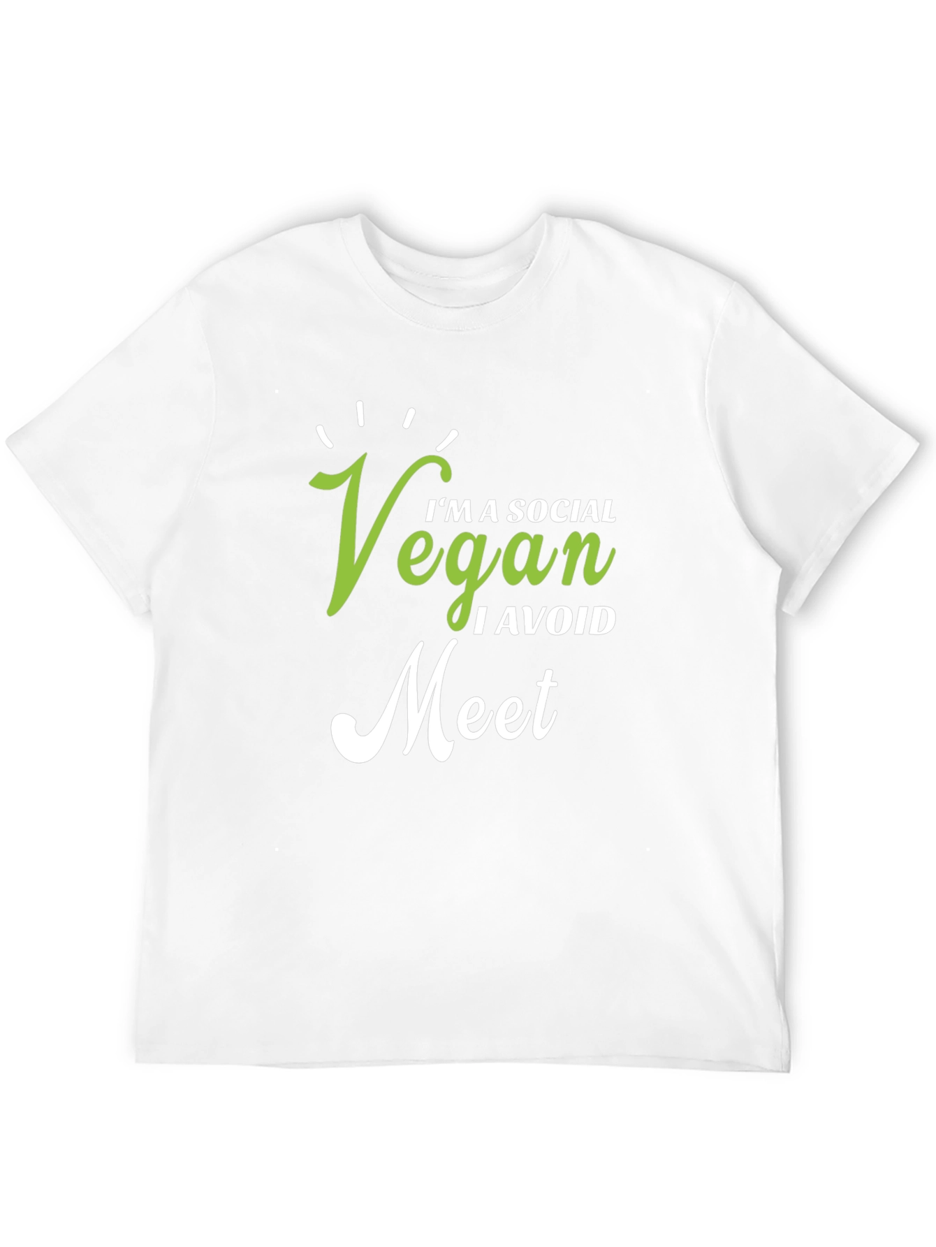 Vegan Social T-Shirt - Avoid Meat