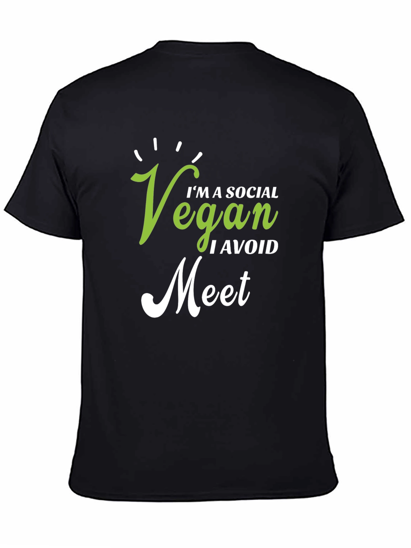 Vegan Social T-Shirt - Avoid Meat
