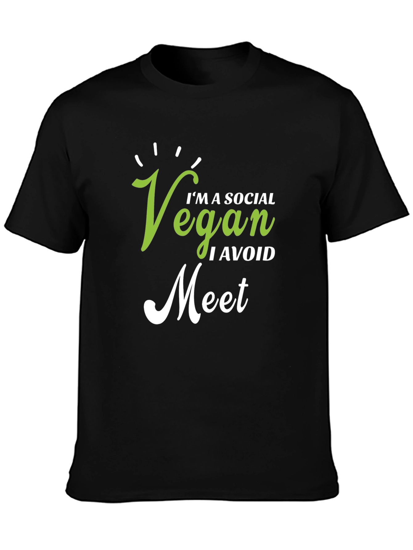 Vegan Social T-Shirt - Avoid Meat