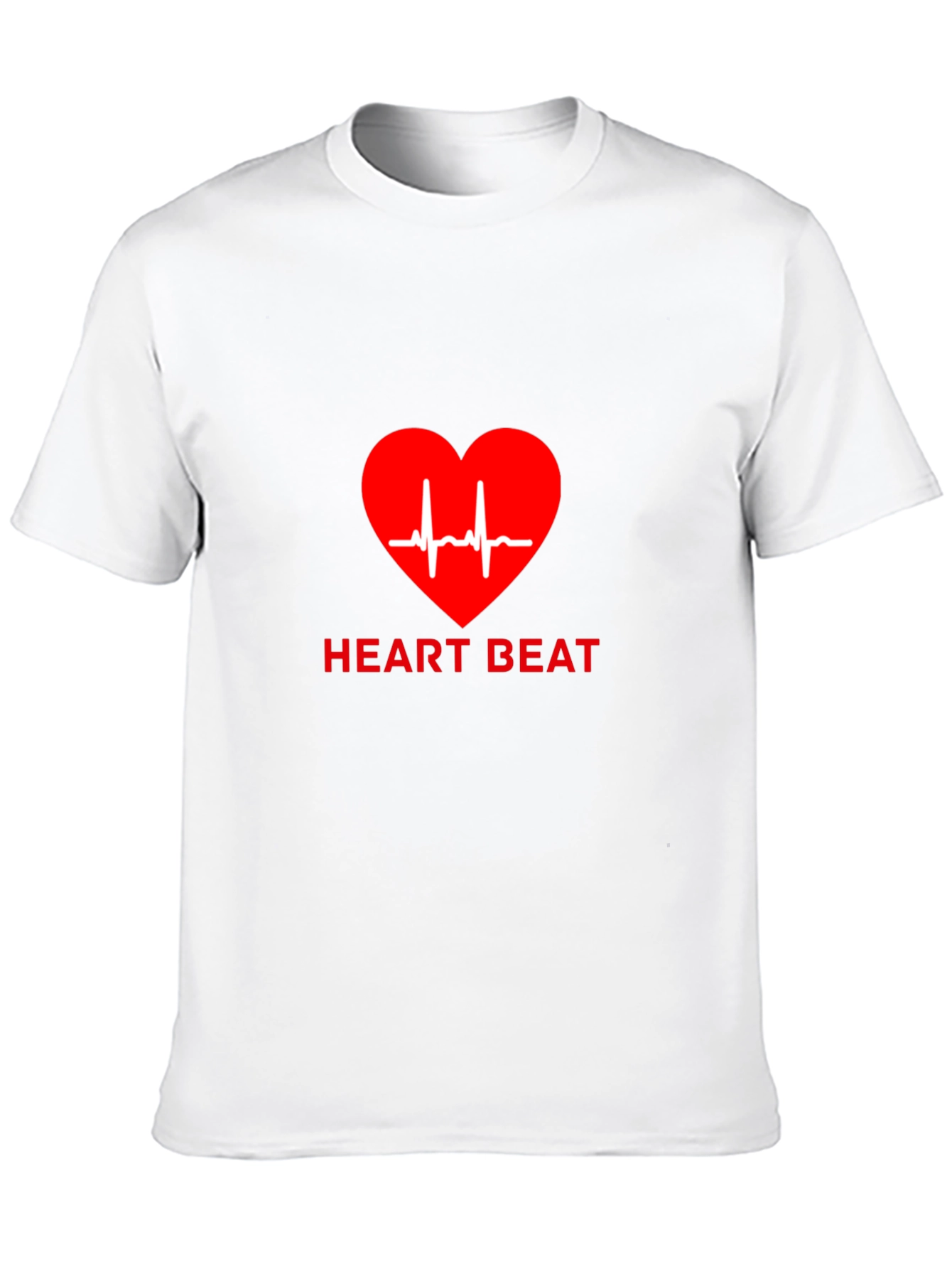Heartbeat Graphic Tee - Black Casual T-Shirt