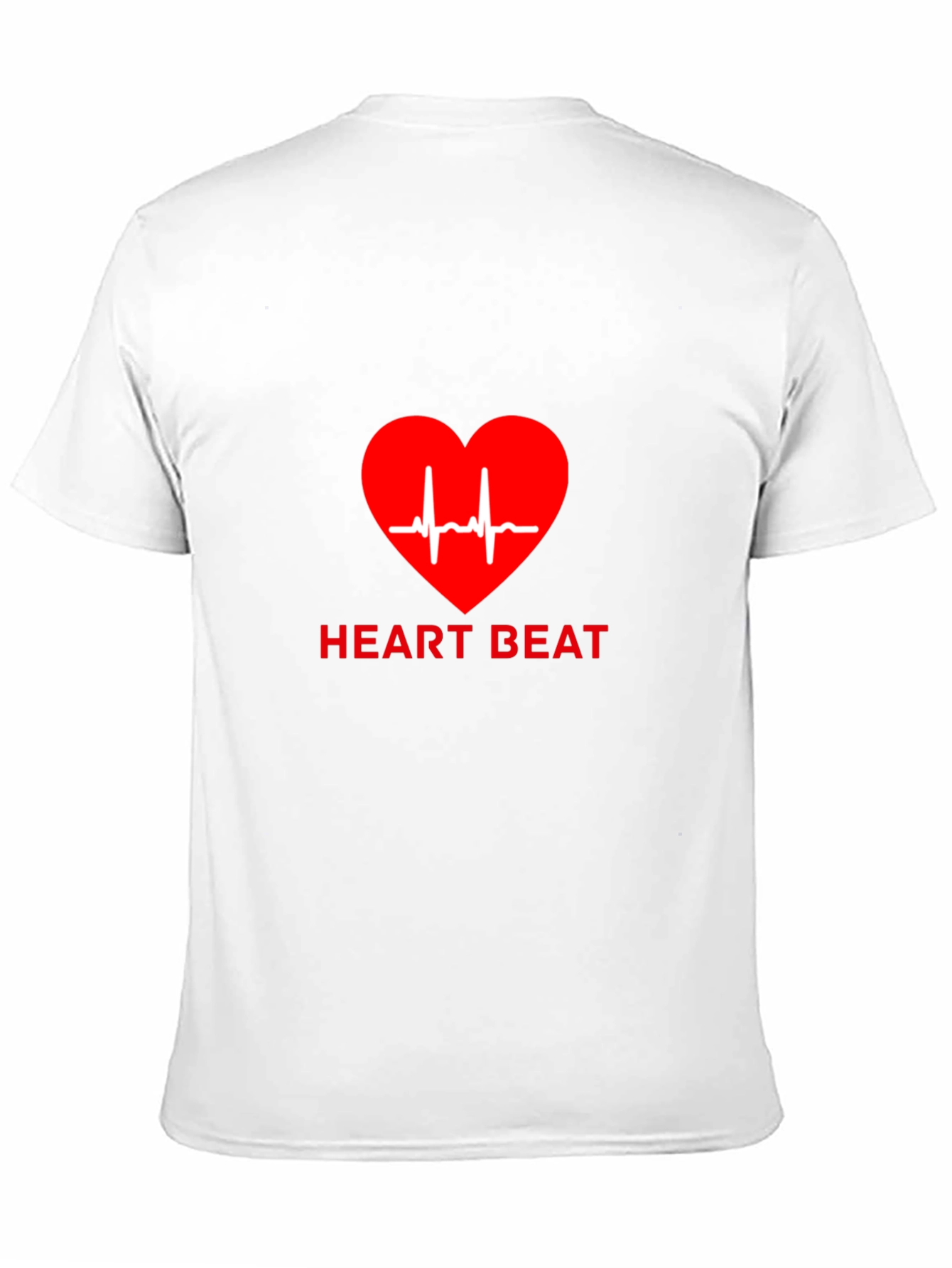 Heartbeat Graphic Tee - Black Casual T-Shirt