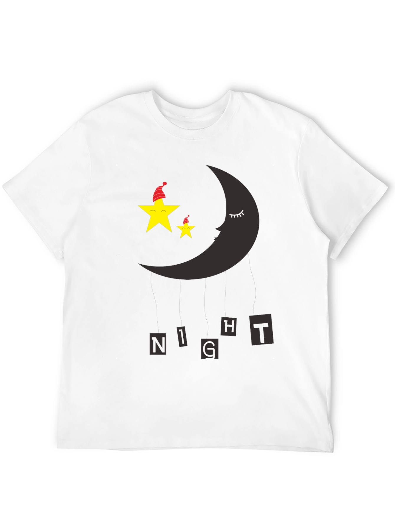 Night Sky Sleepy Moon & Stars Graphic Tee
