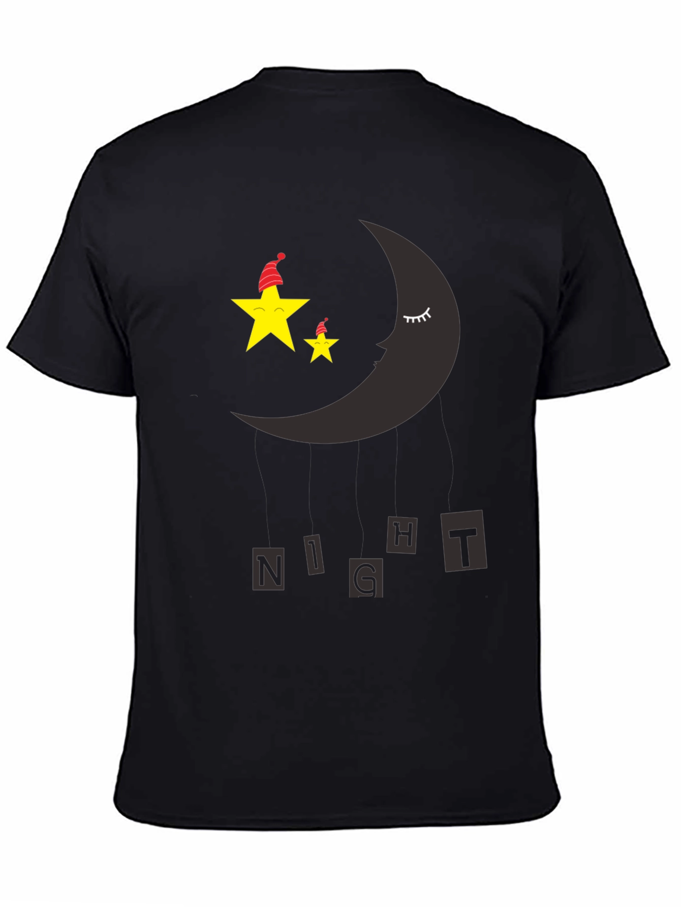 Night Sky Sleepy Moon & Stars Graphic Tee