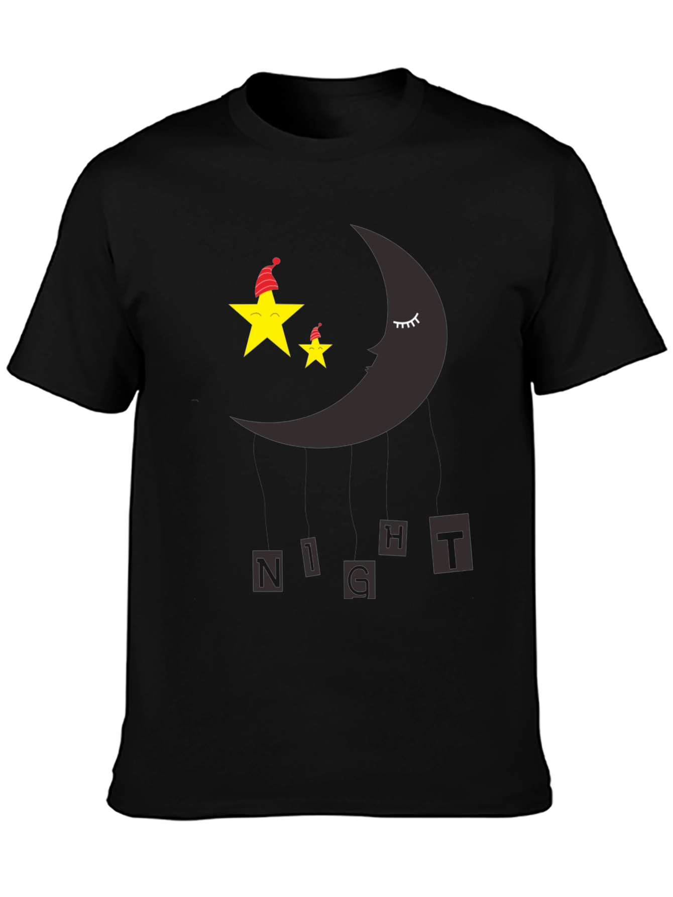 Night Sky Sleepy Moon & Stars Graphic Tee