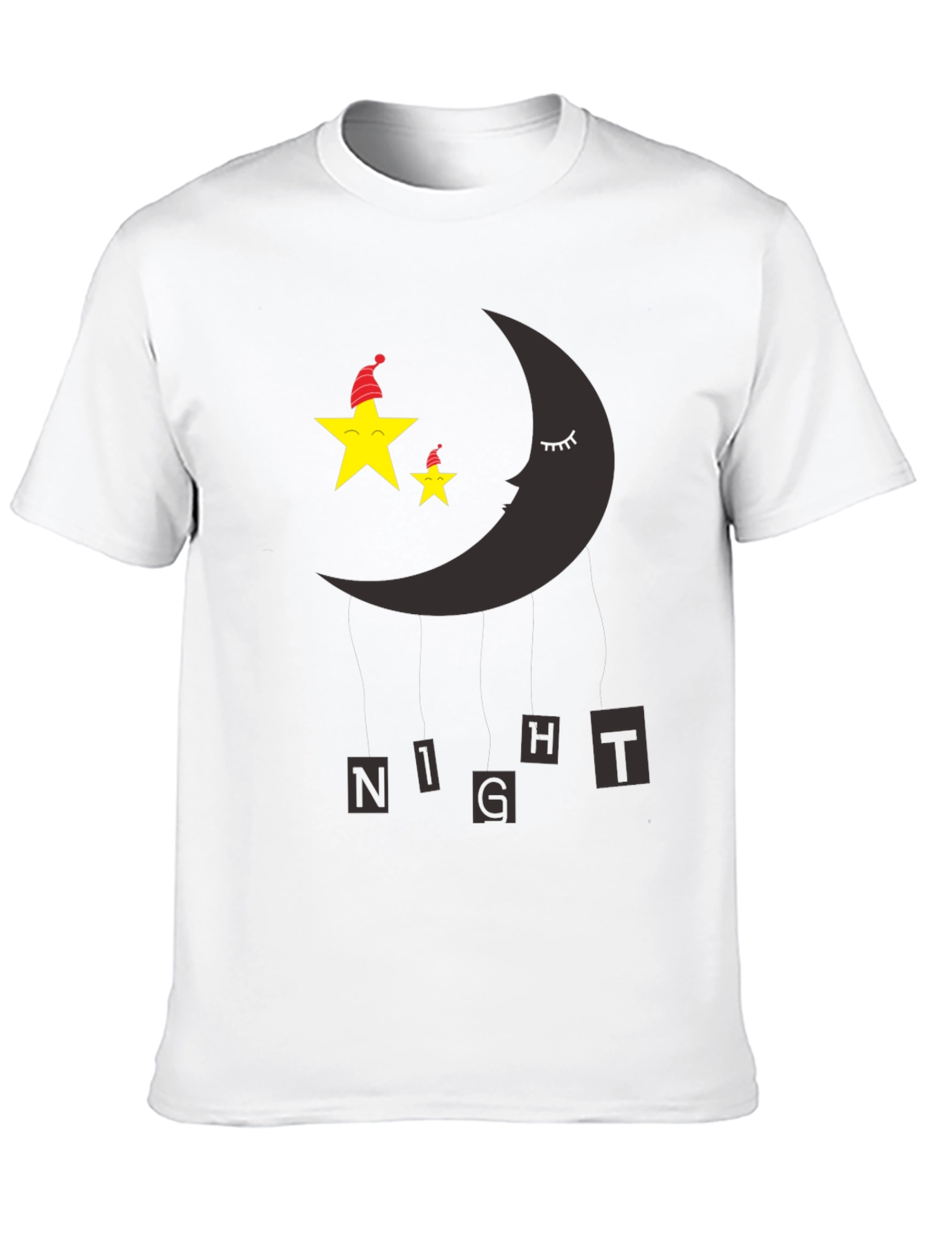 Night Sky Sleepy Moon & Stars Graphic Tee