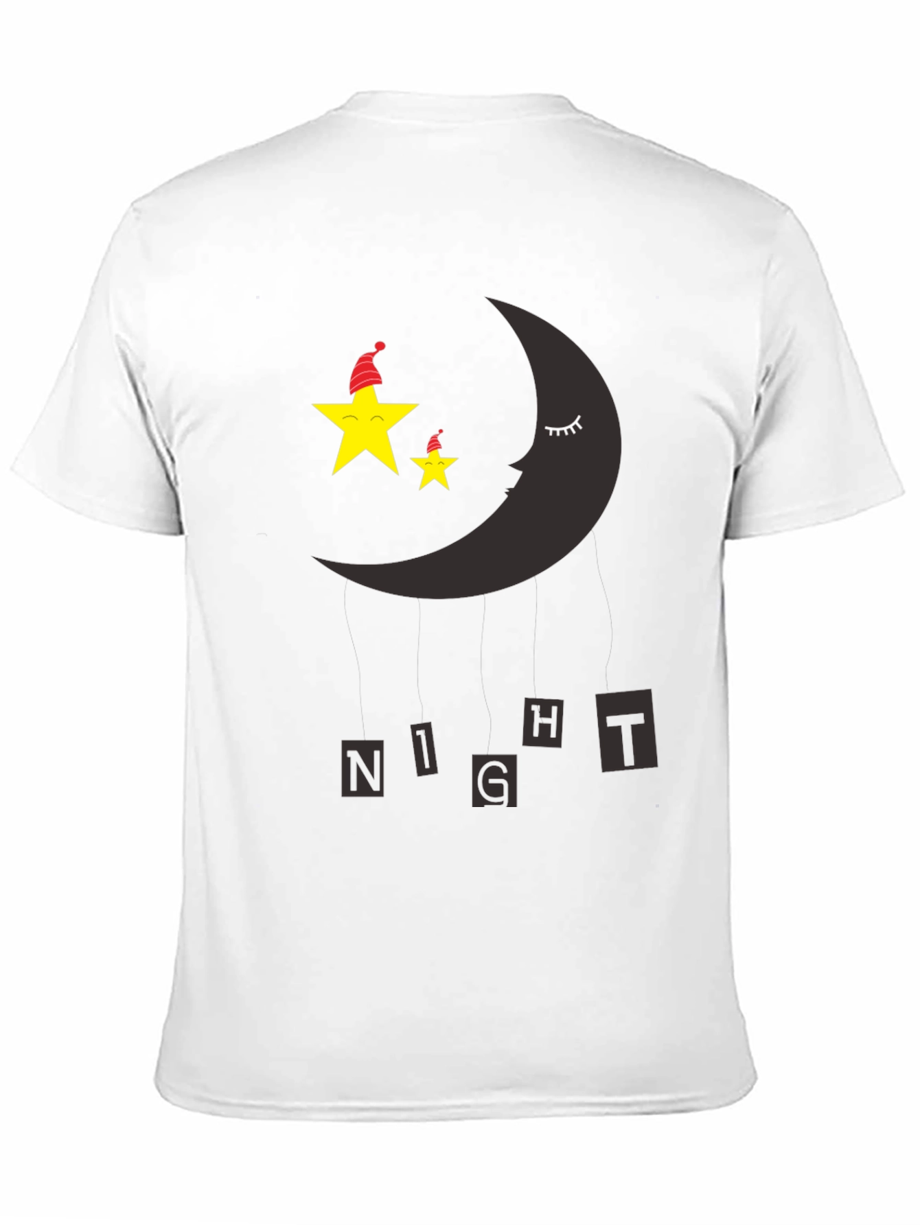 Night Sky Sleepy Moon & Stars Graphic Tee