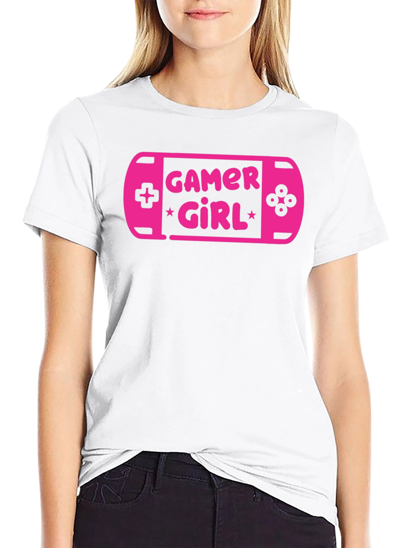 Gamer Girl Tee - Pink Console Graphic T-Shirt
