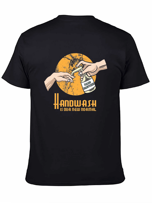 Handwash is Our New Normal Black T-Shirt