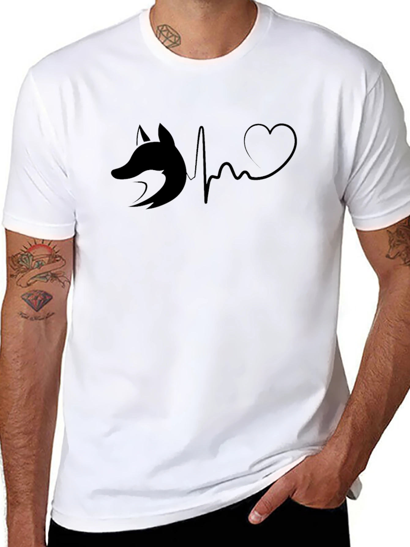 Fox Heartbeat Black T-Shirt