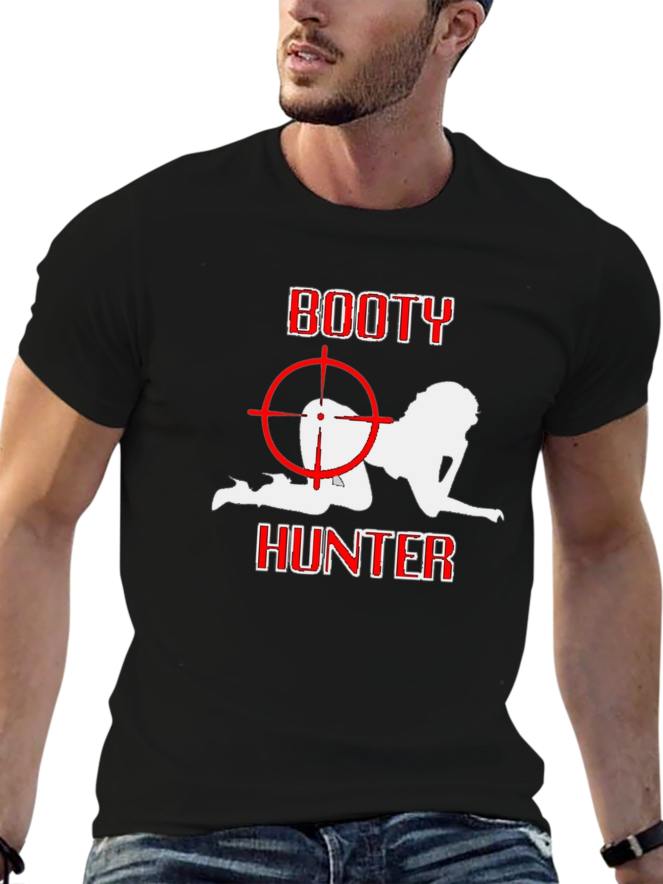 Booty Hunter Graphic T-Shirt - Black