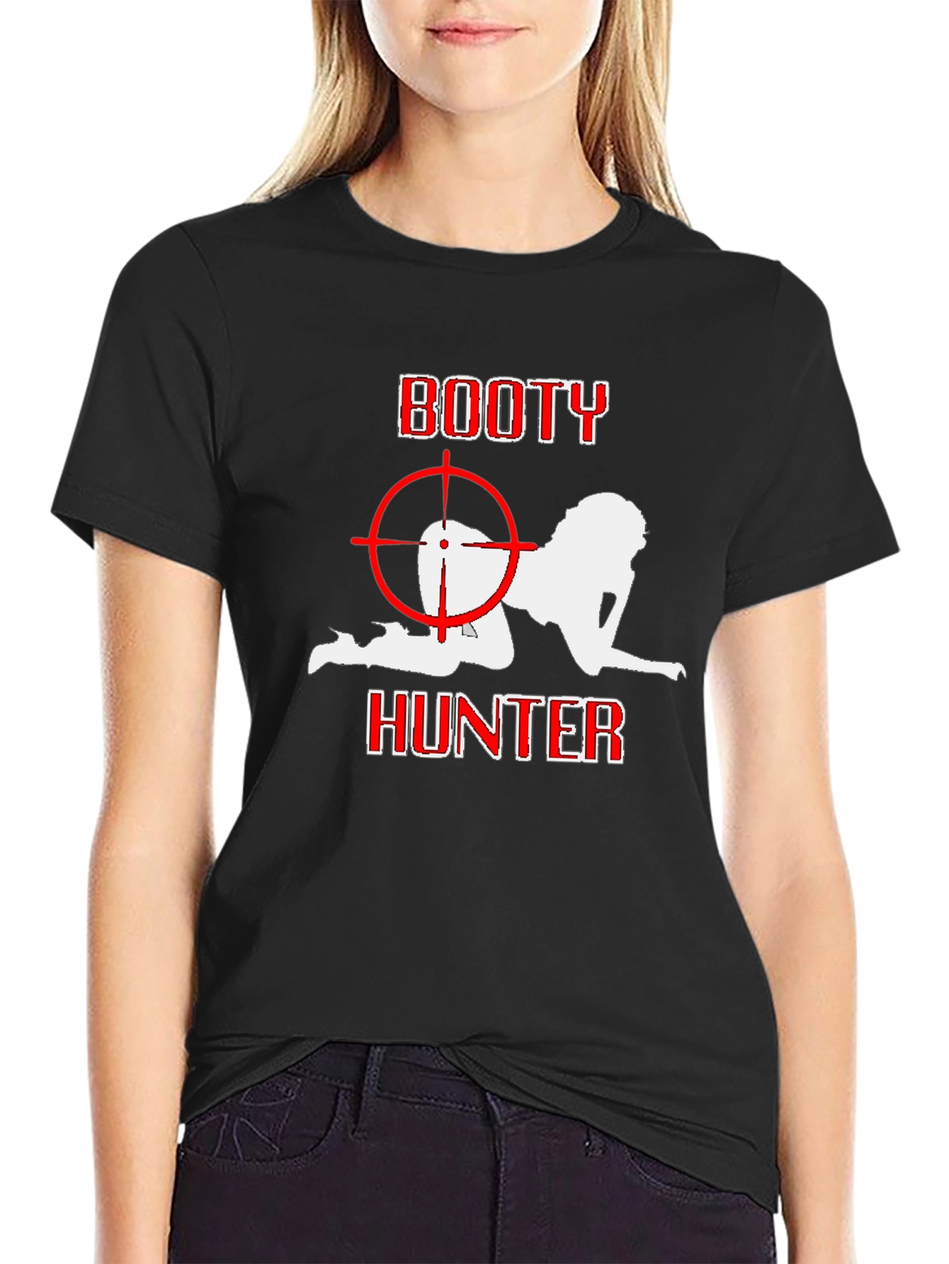 Booty Hunter Graphic T-Shirt - Black