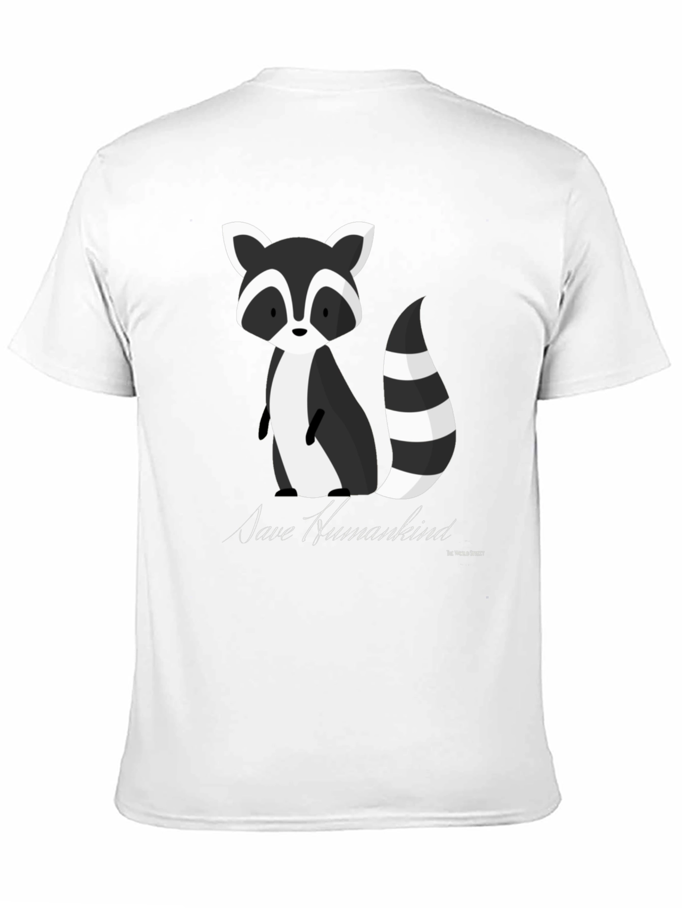 Save Humankind Raccoon Graphic Tee - Black