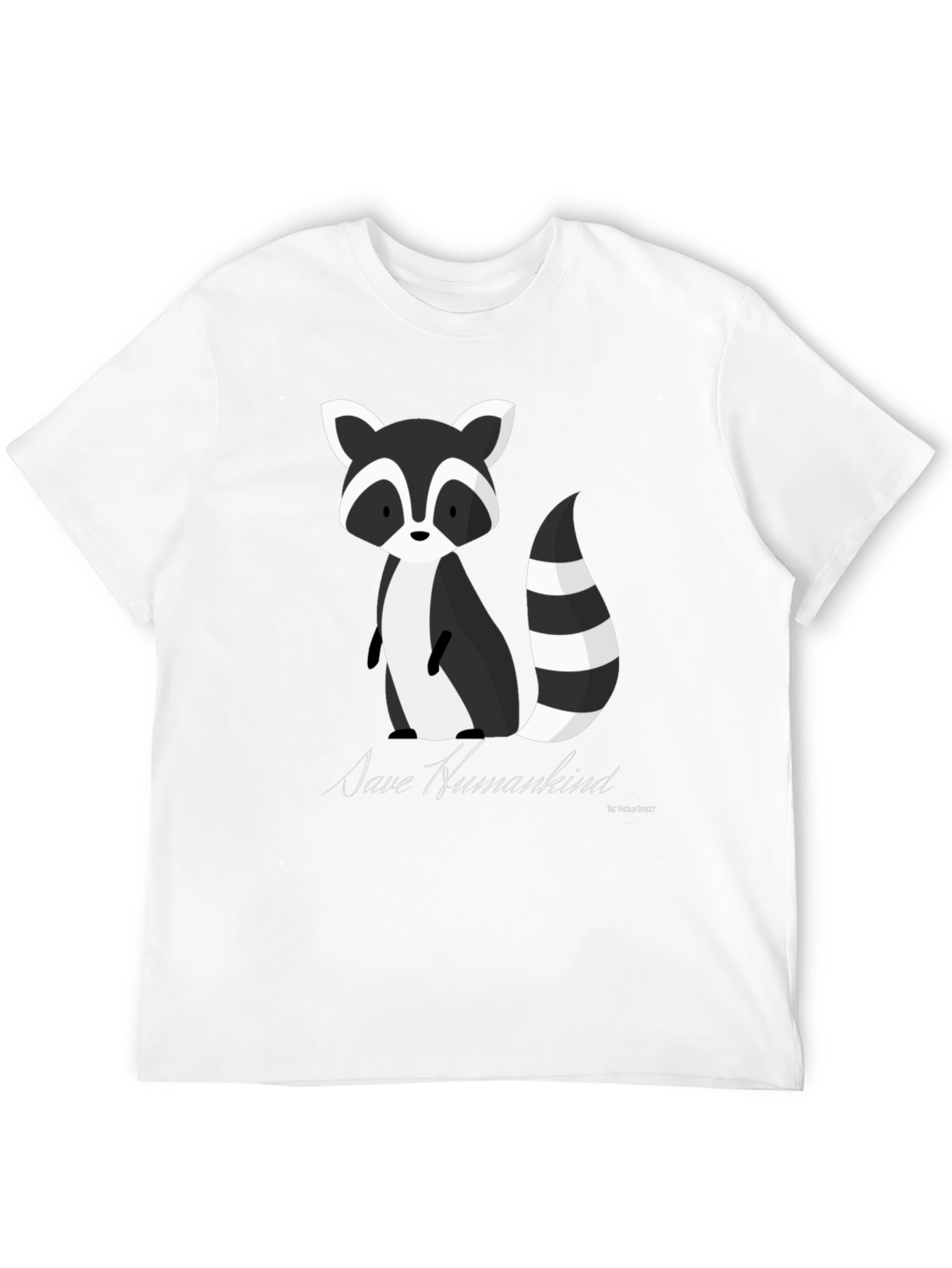 Save Humankind Raccoon Graphic Tee - Black