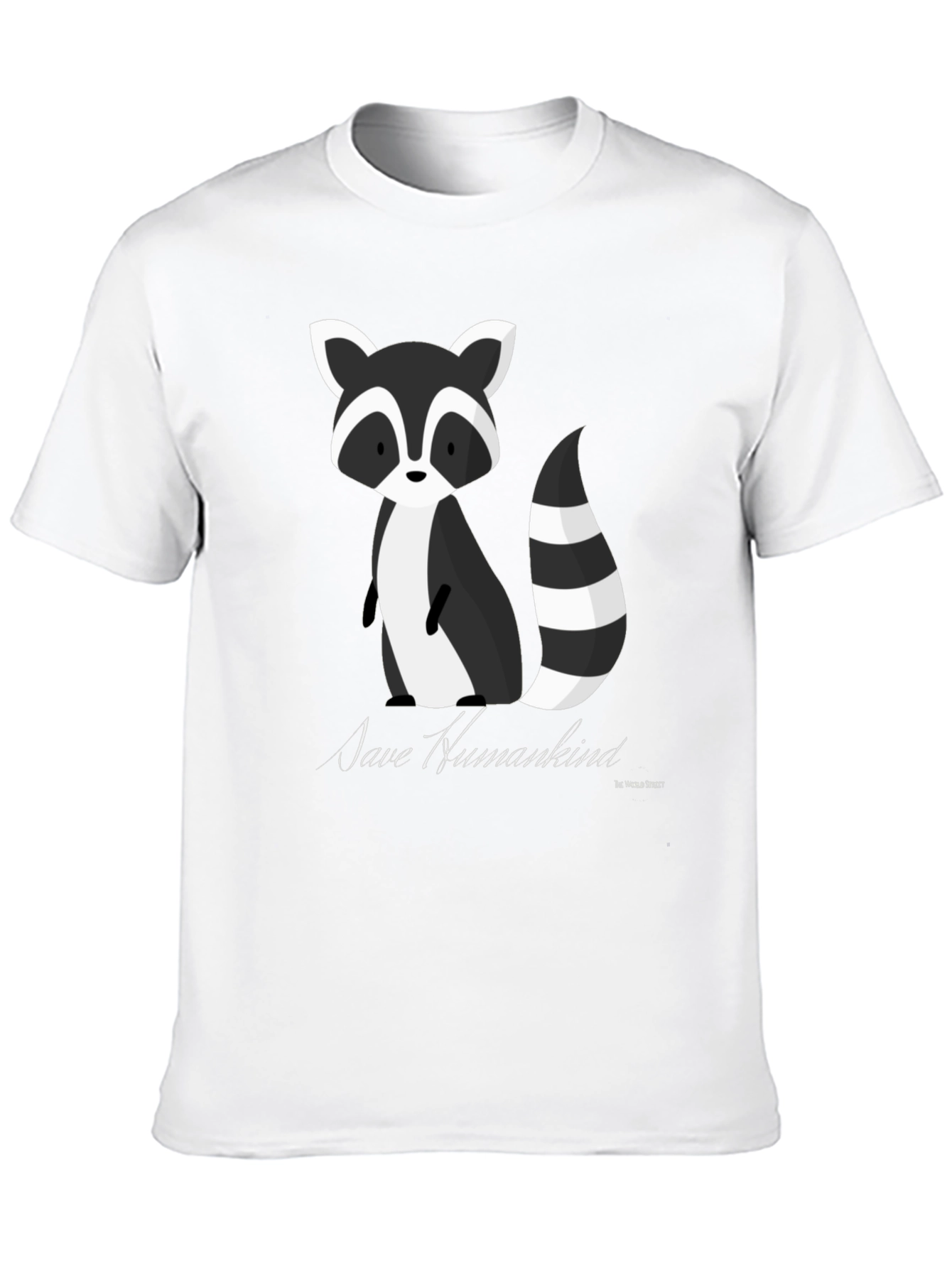 Save Humankind Raccoon Graphic Tee - Black