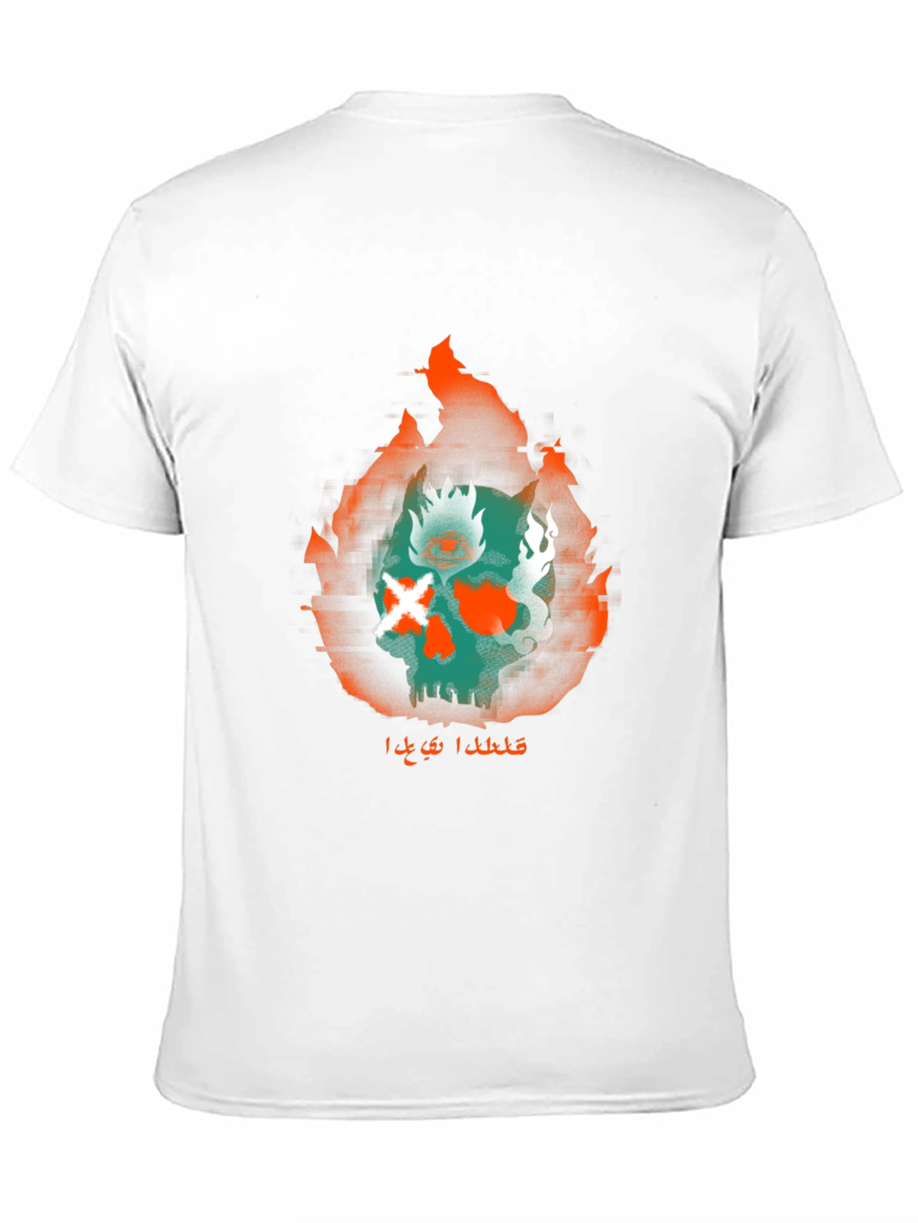 Fiery Skull Graphic Tee - Urban Style Black T-Shirt