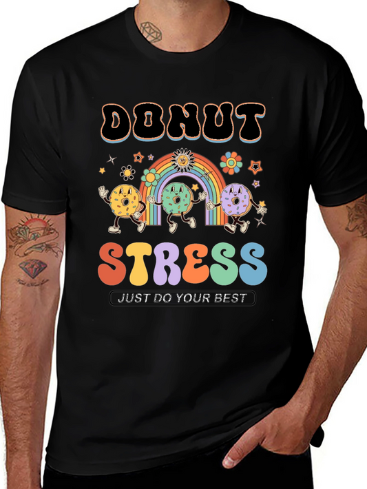 Donut Stress T-Shirt - Retro Graphic Tee