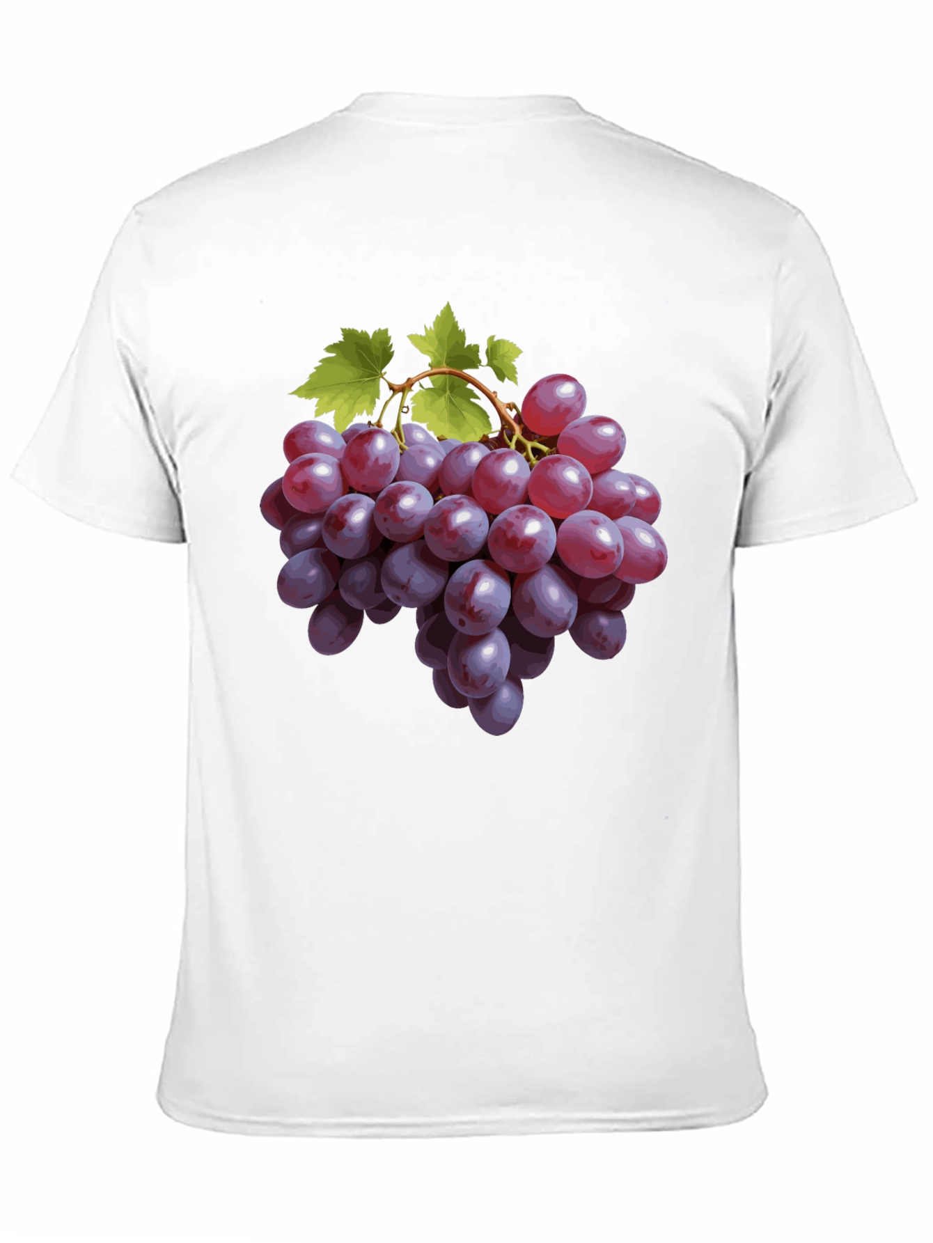 Grape Design Black T-Shirt