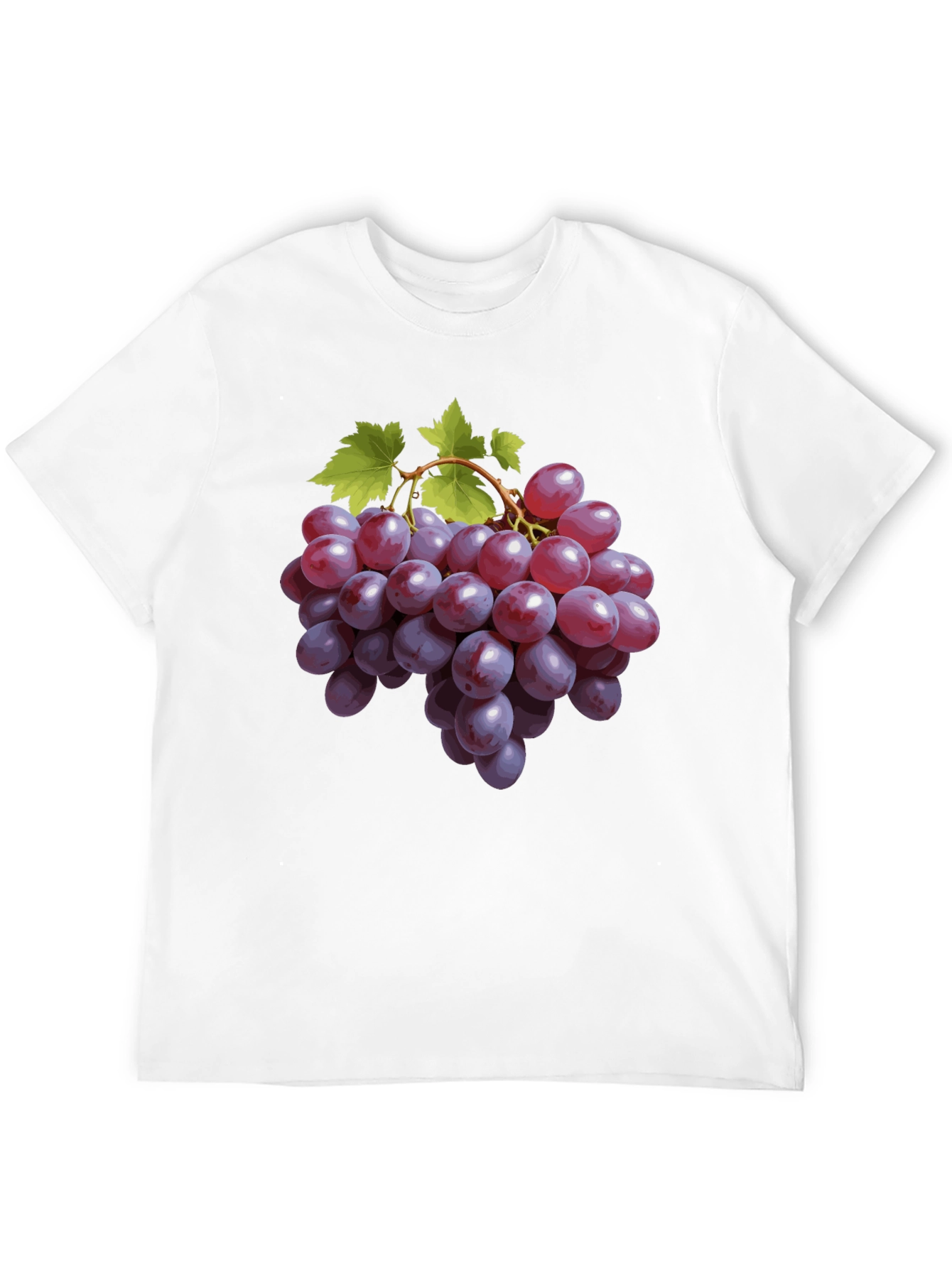 Grape Design Black T-Shirt