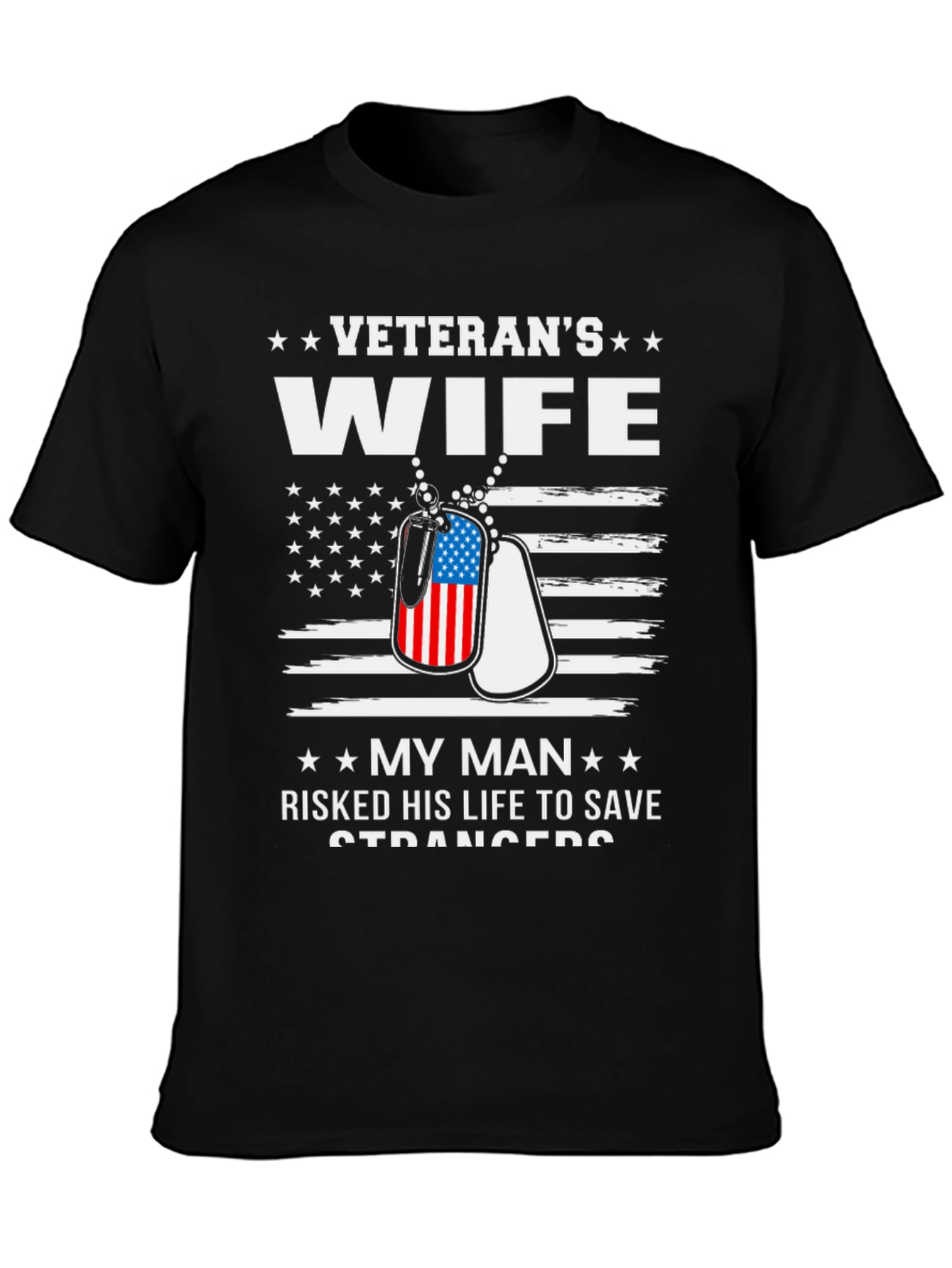 Veterans Wife Graphic T-Shirt