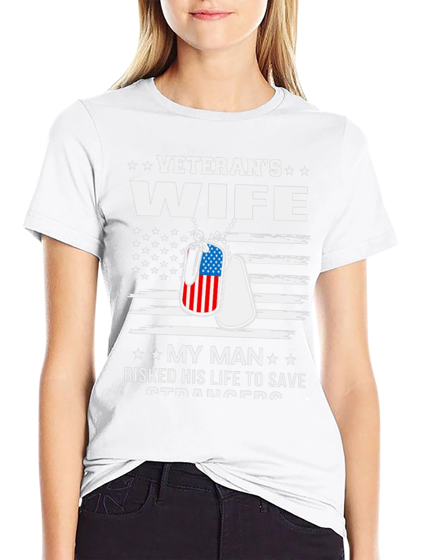 Veterans Wife Graphic T-Shirt
