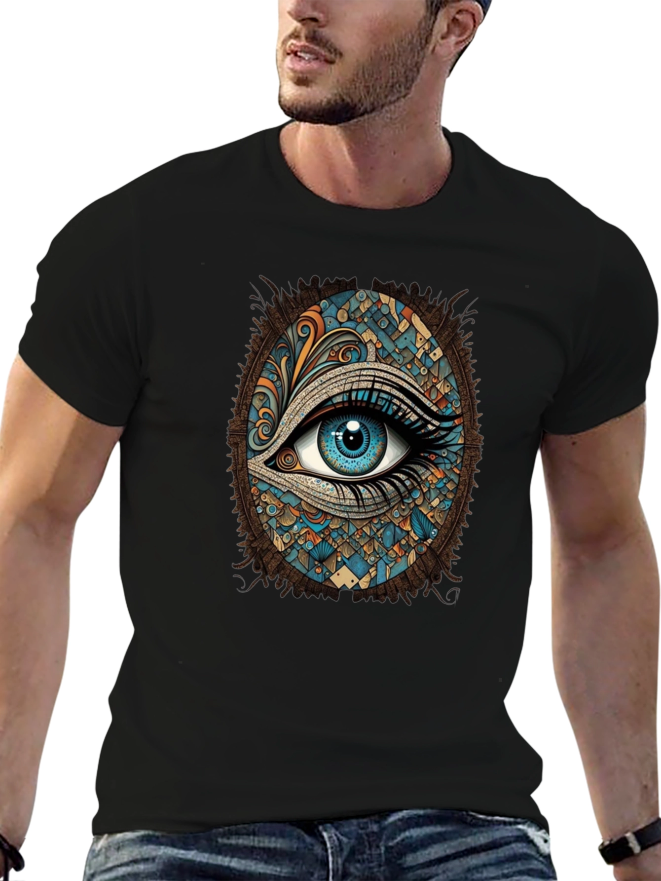 Mystic Eye Graphic Tee - Artistic Vision