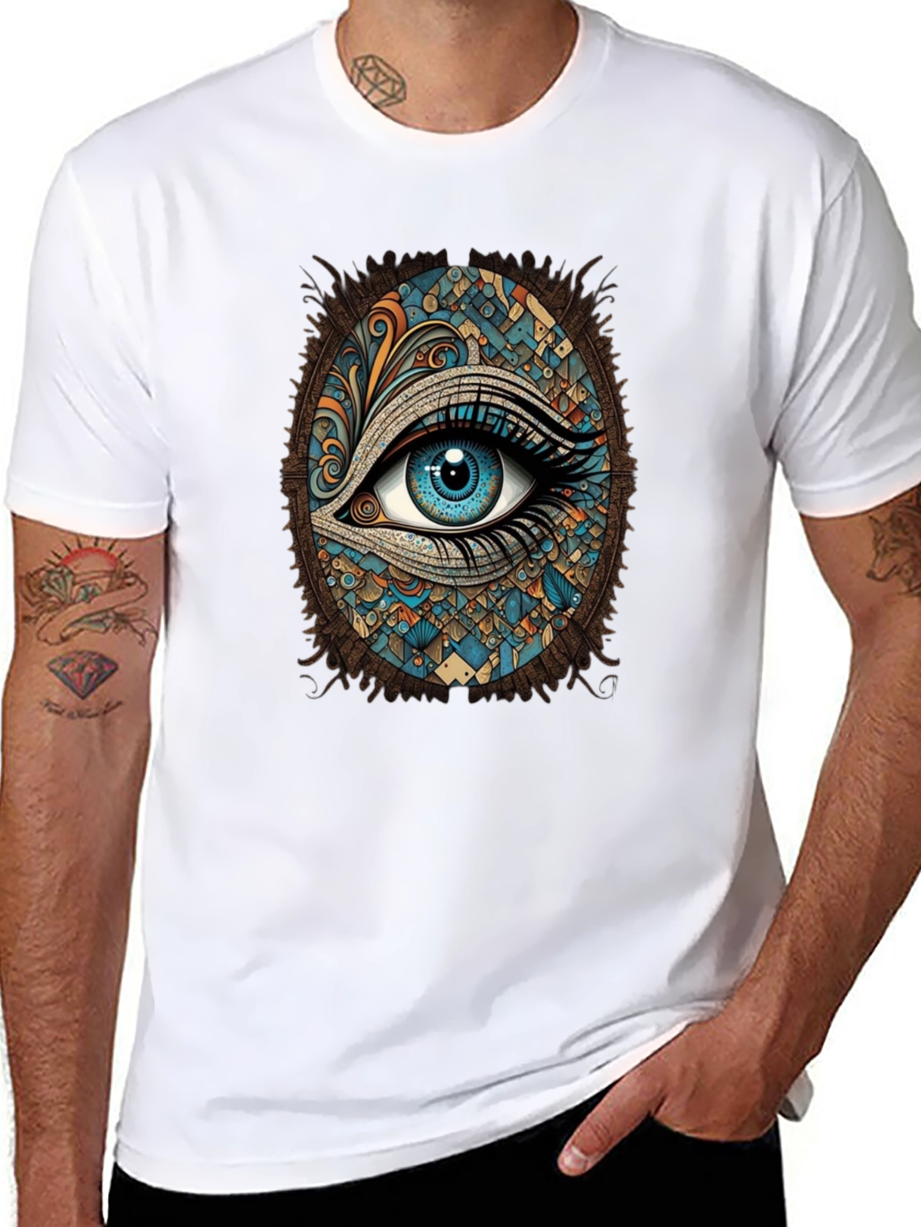 Mystic Eye Graphic Tee - Artistic Vision
