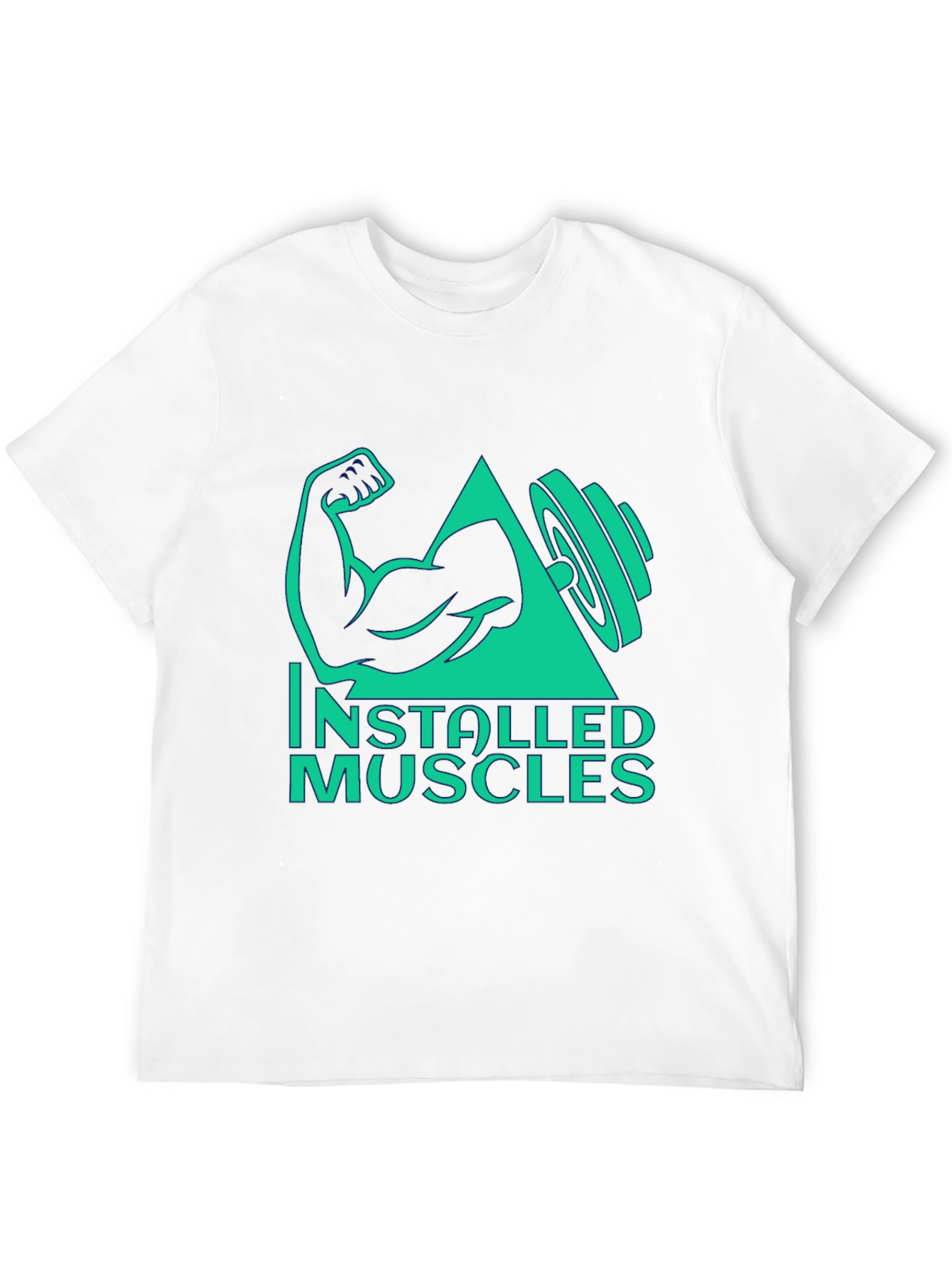 Installed Muscles Black Graphic Tee