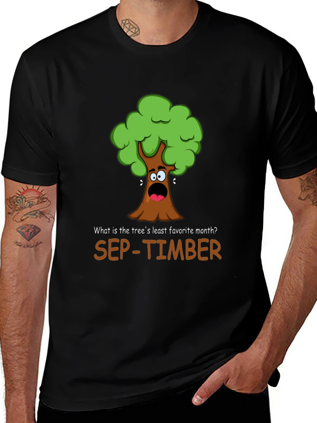 Funny Sep-Timber Tree Pun T-Shirt