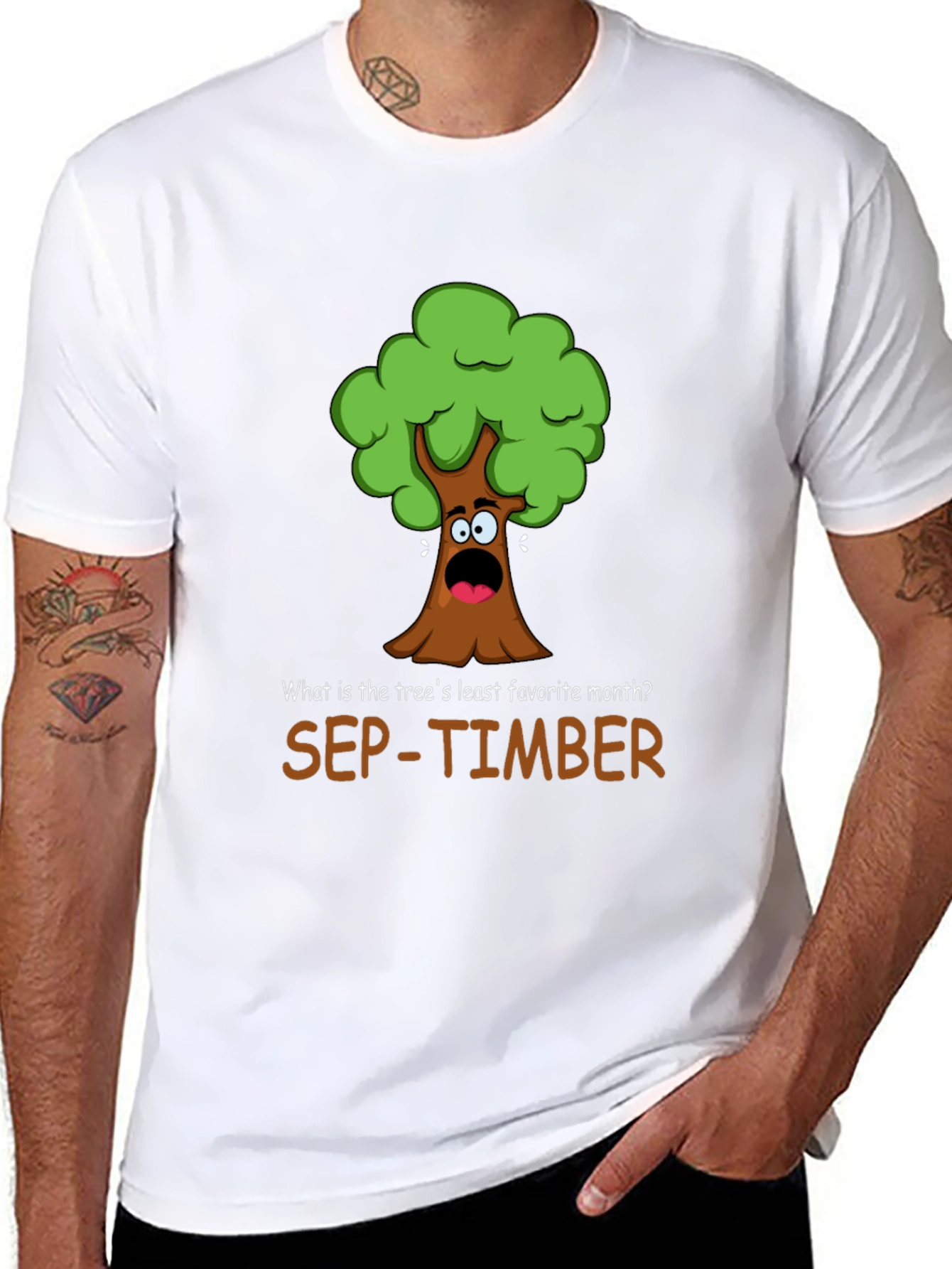 Funny Sep-Timber Tree Pun T-Shirt