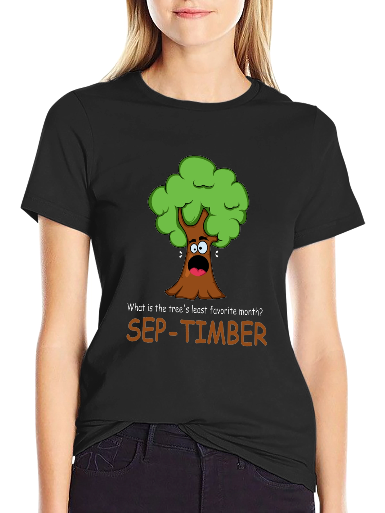 Funny Sep-Timber Tree Pun T-Shirt