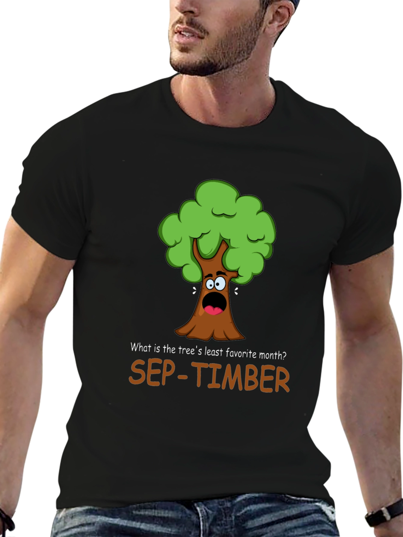 Funny Sep-Timber Tree Pun T-Shirt
