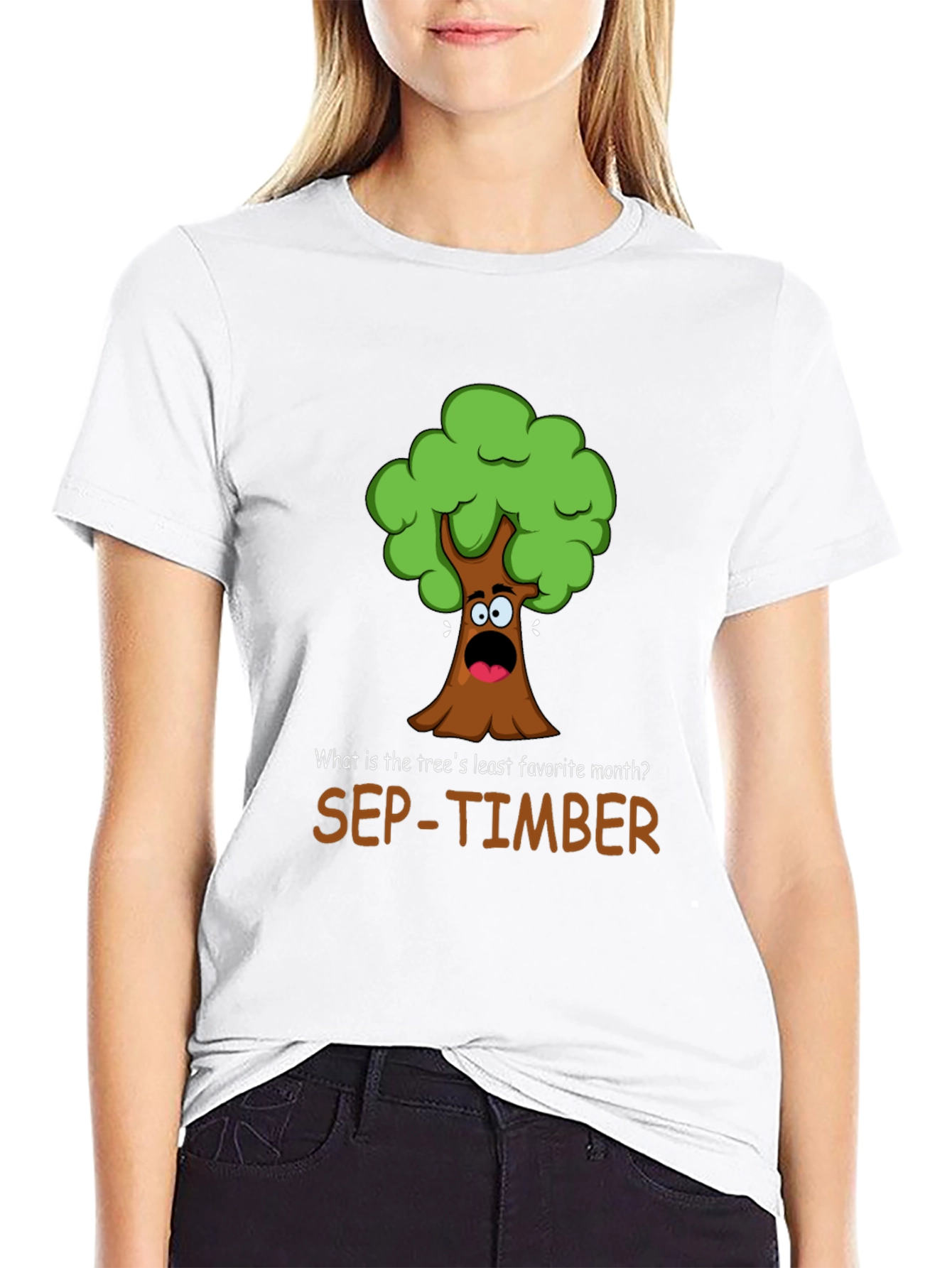 Funny Sep-Timber Tree Pun T-Shirt