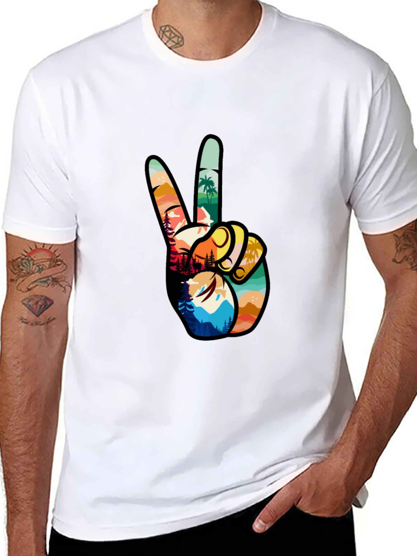 Peace Sign Nature T-Shirt