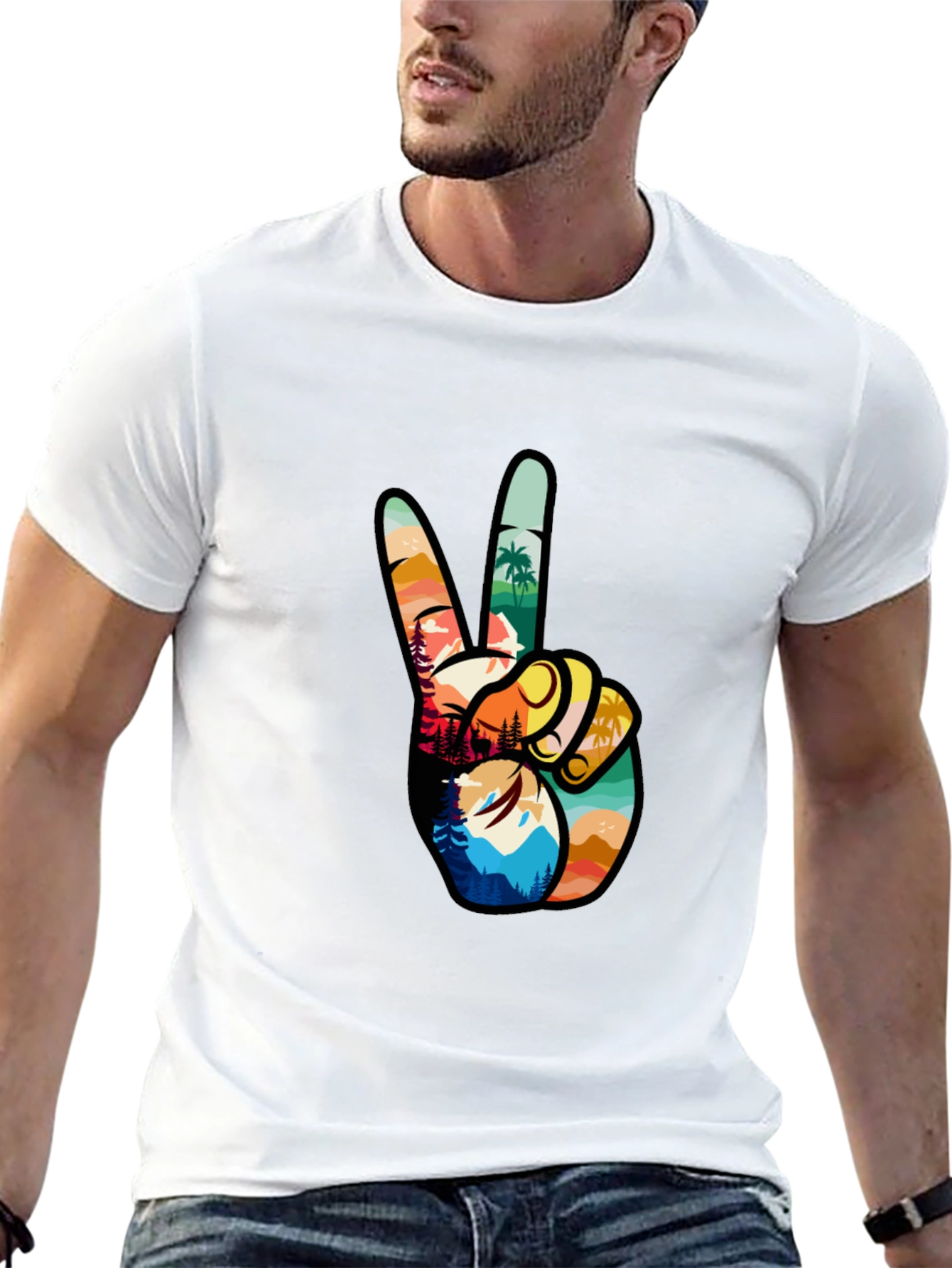 Peace Sign Nature T-Shirt