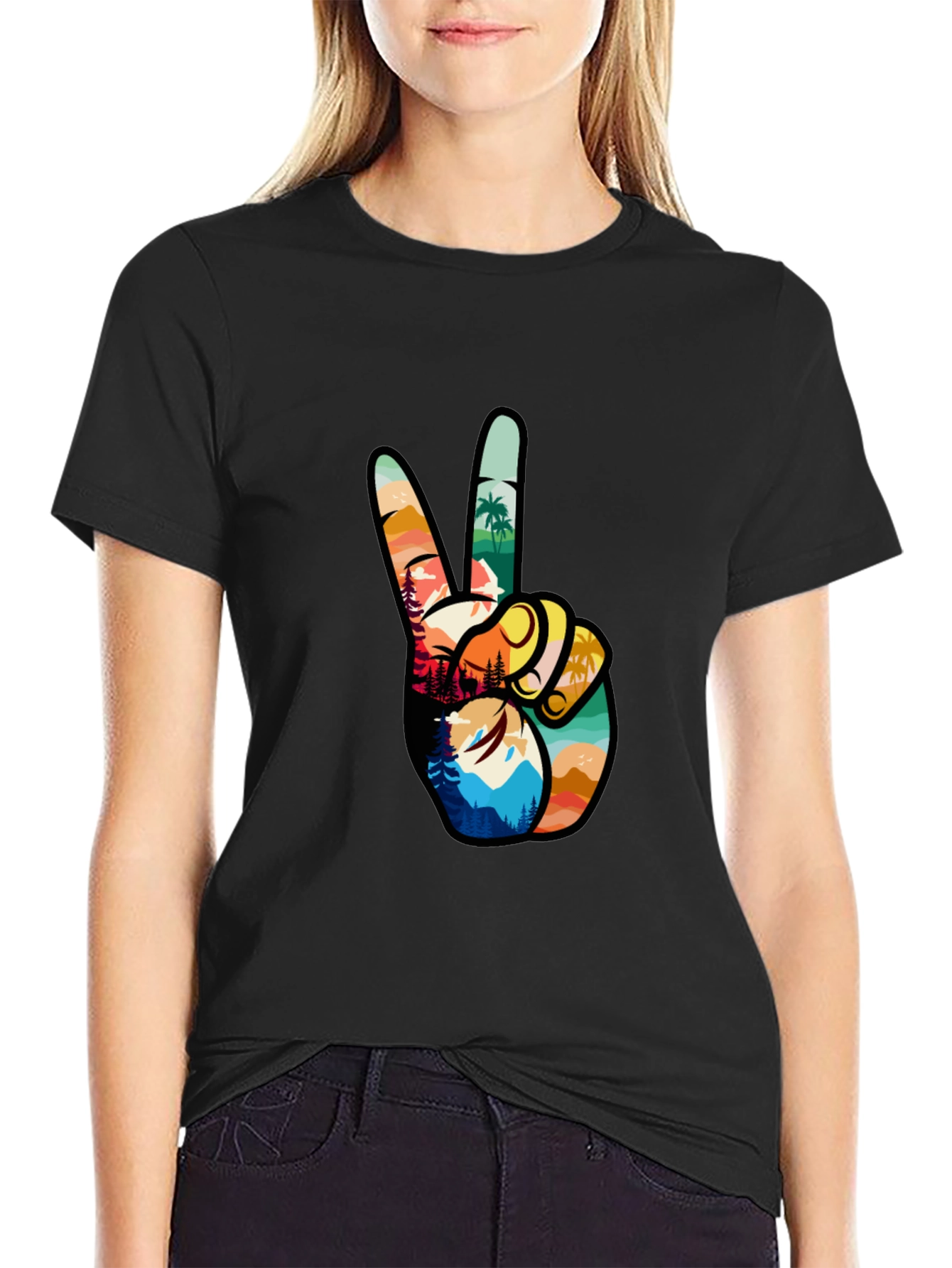 Peace Sign Nature T-Shirt