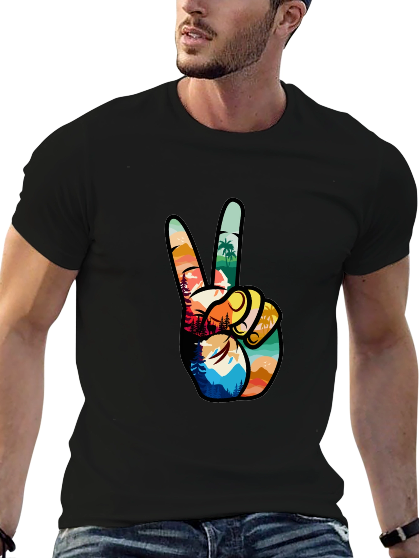 Peace Sign Nature T-Shirt