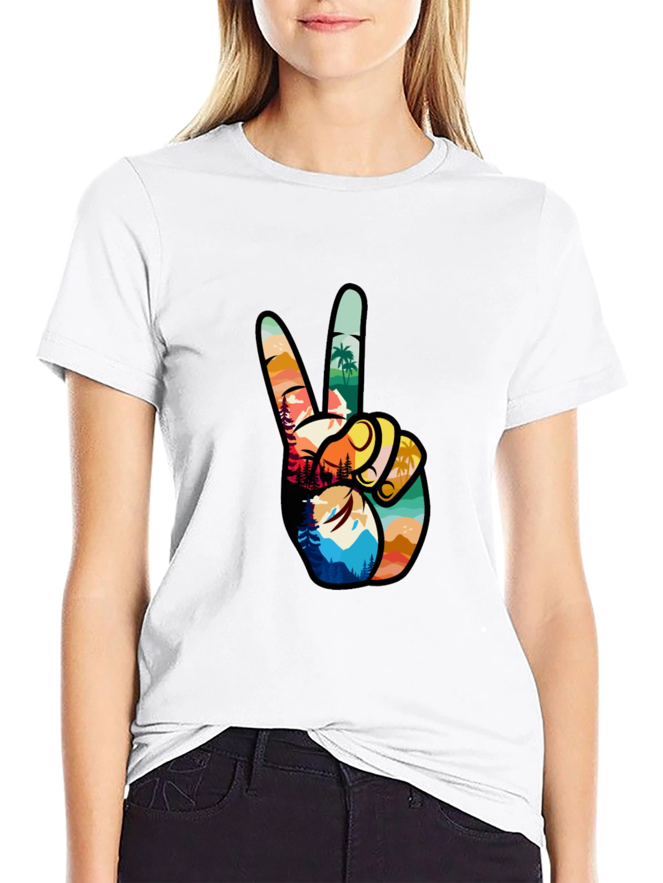 Peace Sign Nature T-Shirt