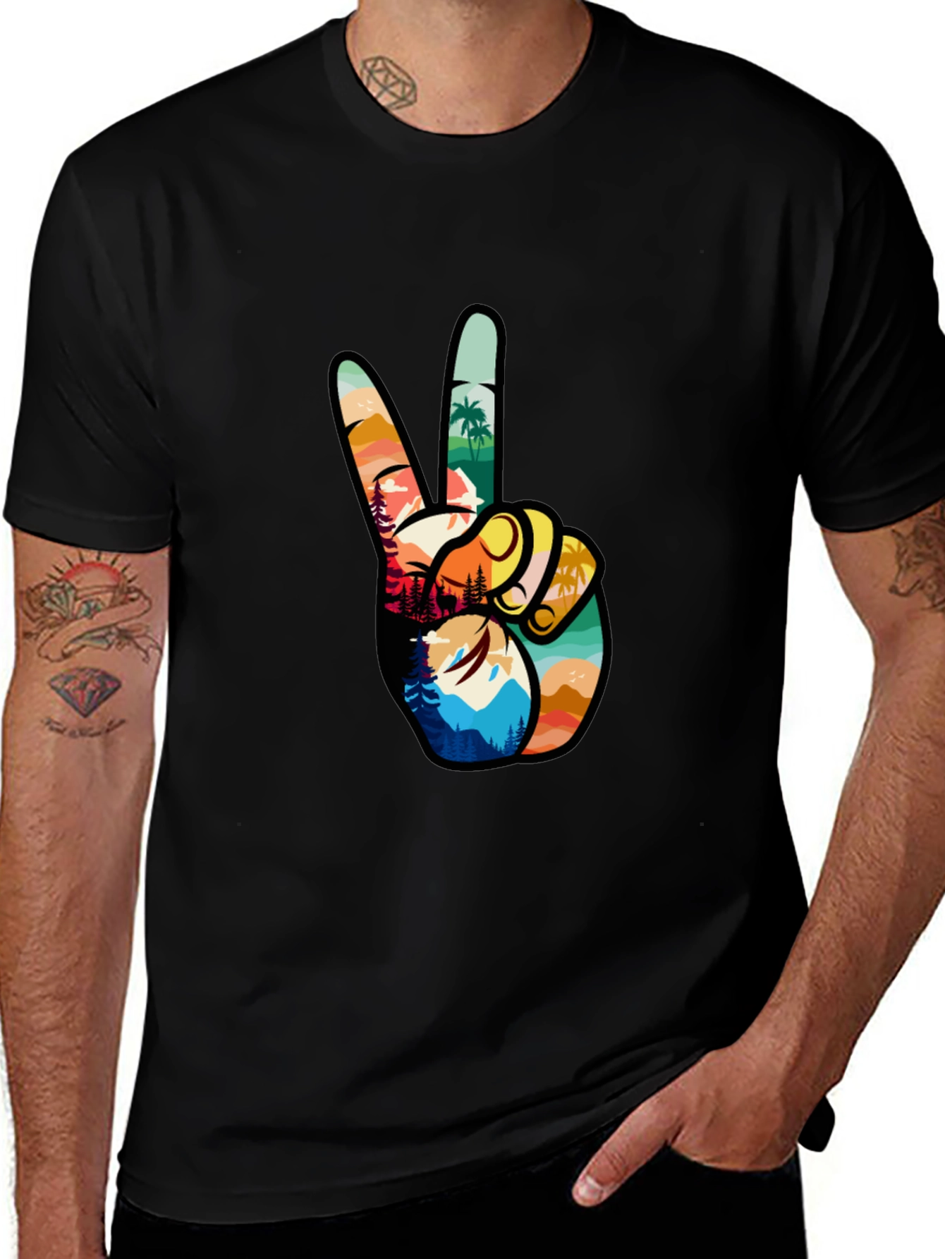 Peace Sign Nature T-Shirt