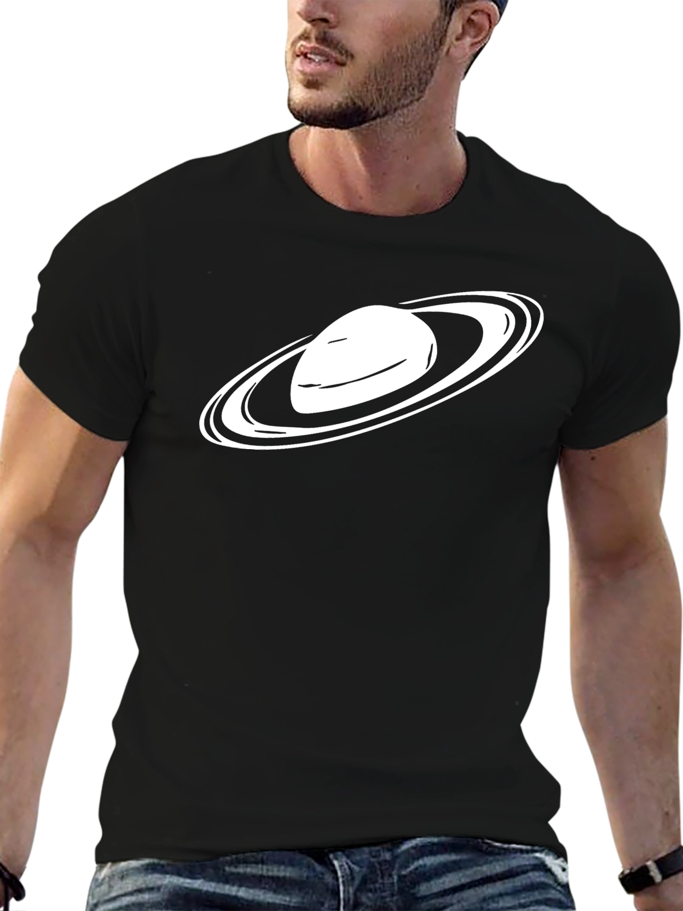 Saturn Graphic Tee - Cool Space Shirt
