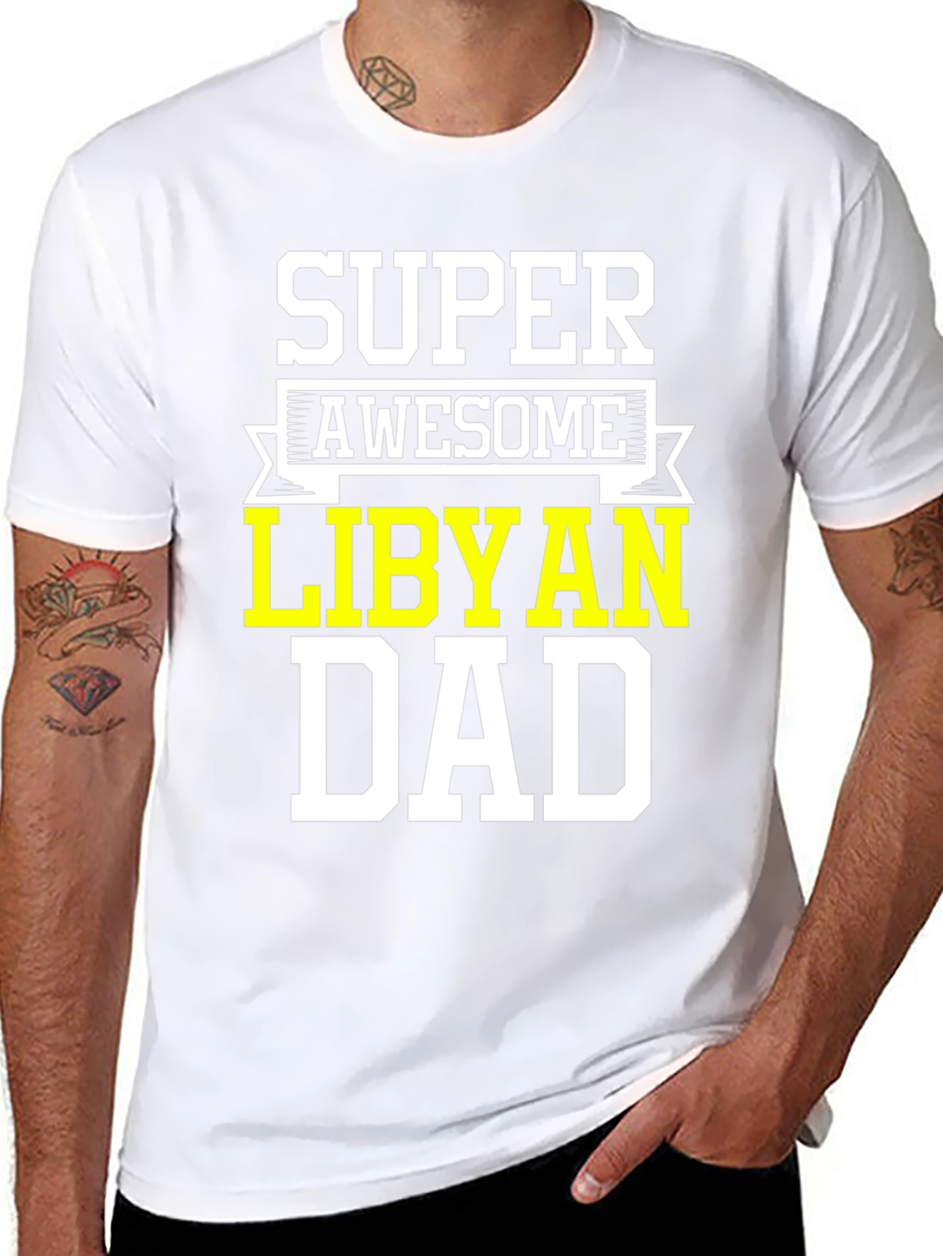 Super Awesome Libyan Dad T-Shirt