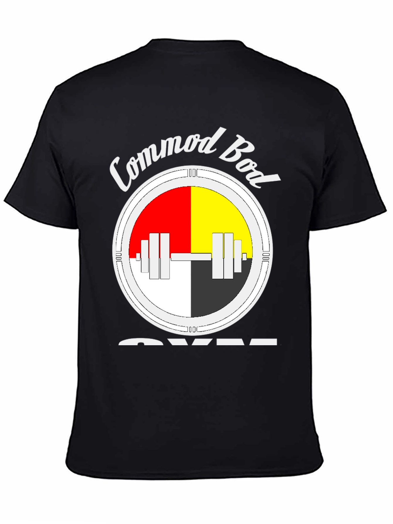 Commod Bod Gym Black T-Shirt