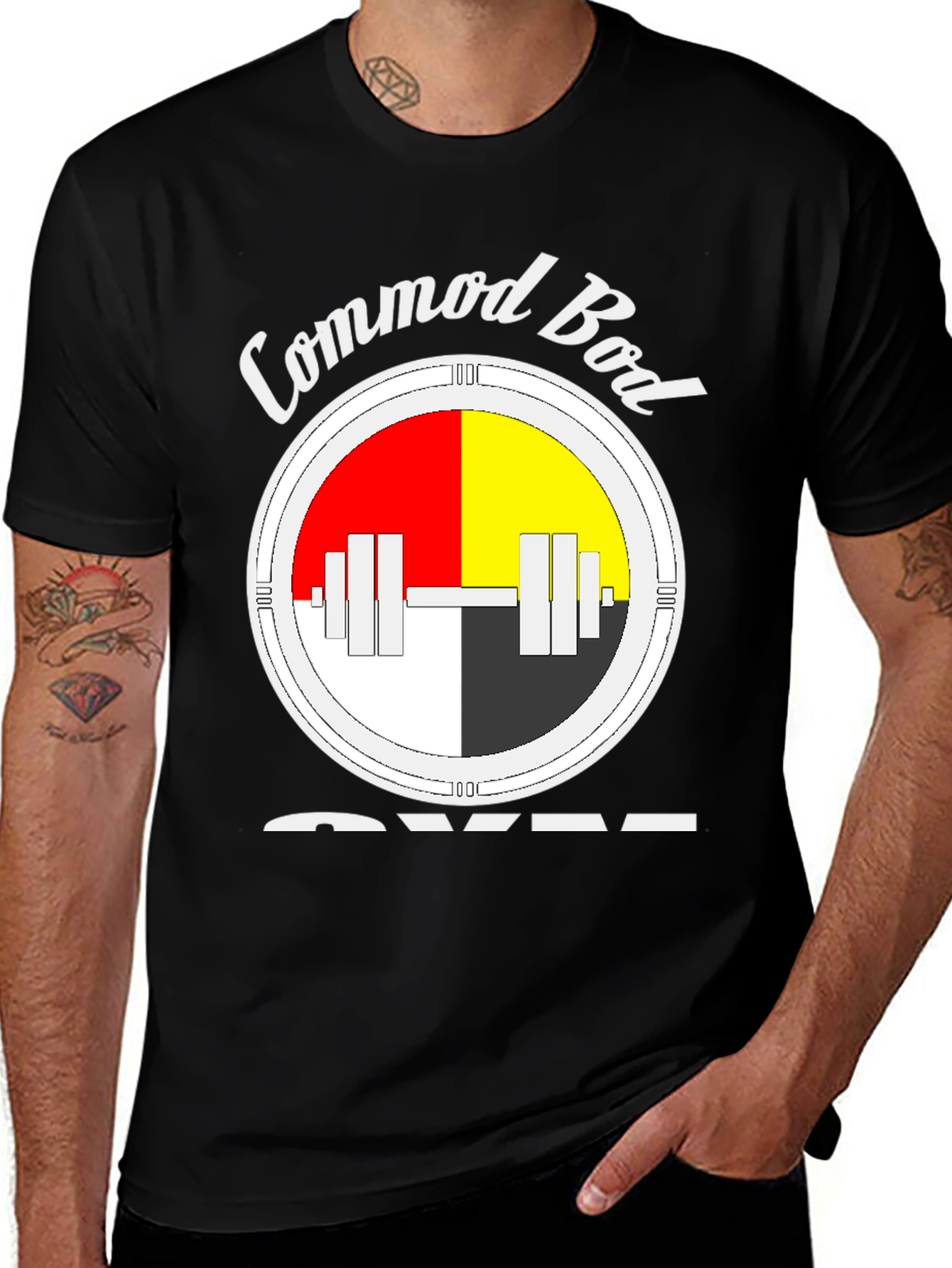 Commod Bod Gym Black T-Shirt