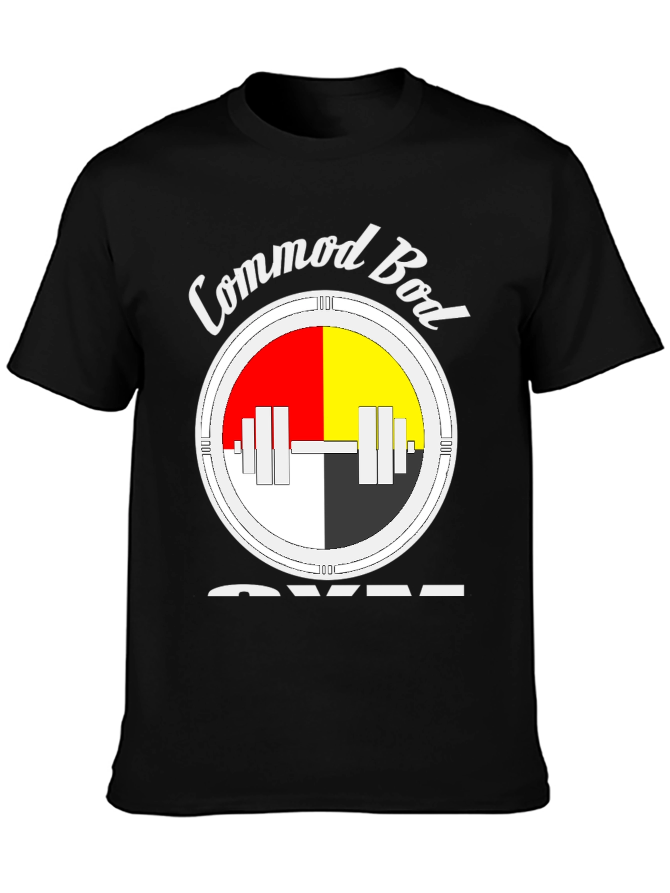 Commod Bod Gym Black T-Shirt