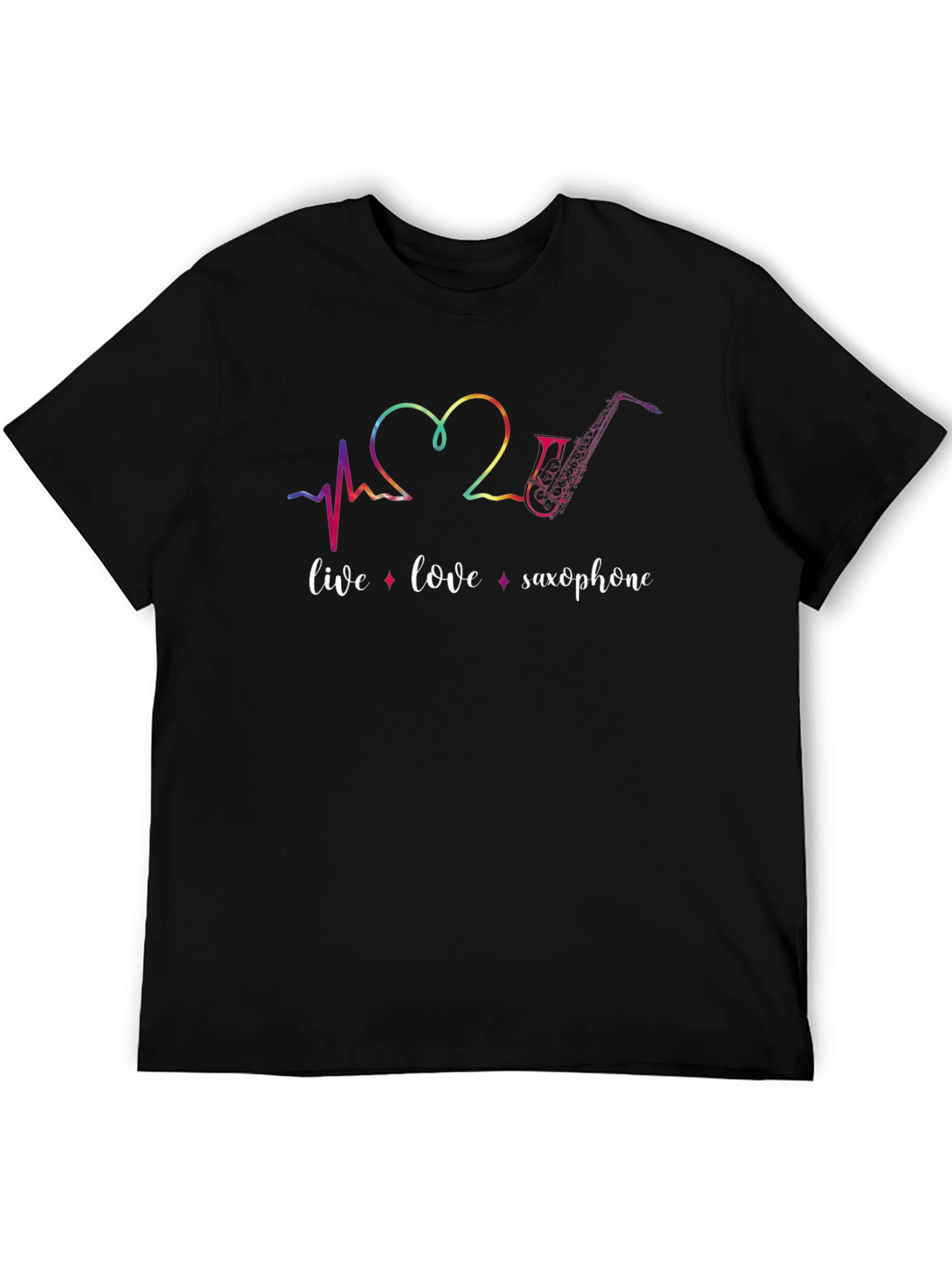 Live Love Saxophone Graphic Tee