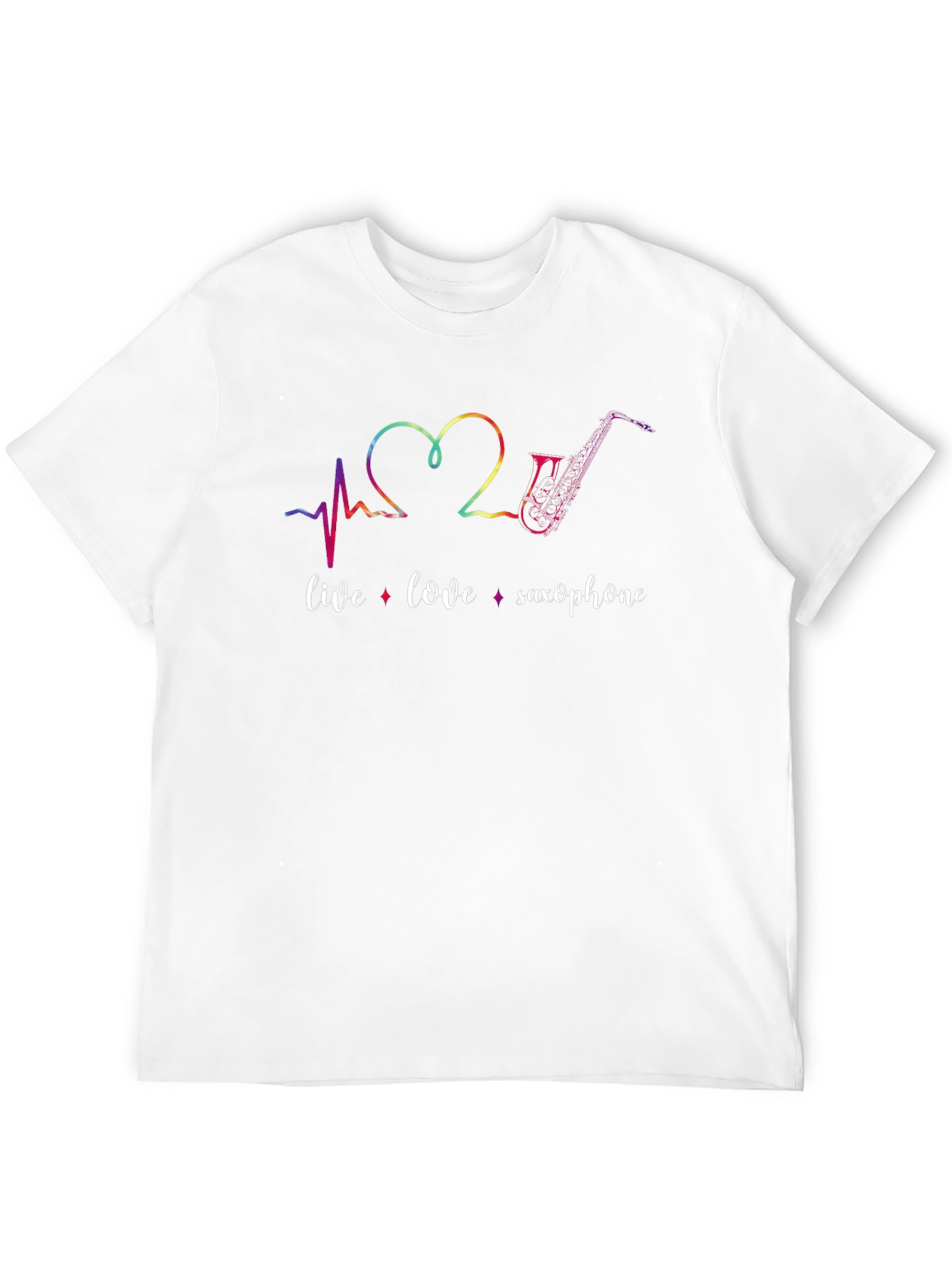 Live Love Saxophone Graphic Tee